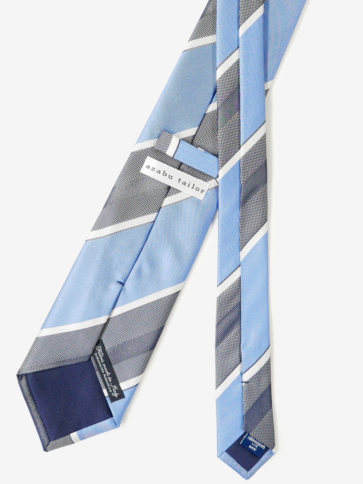 Classico Seta|Stripe Tie|ブルー