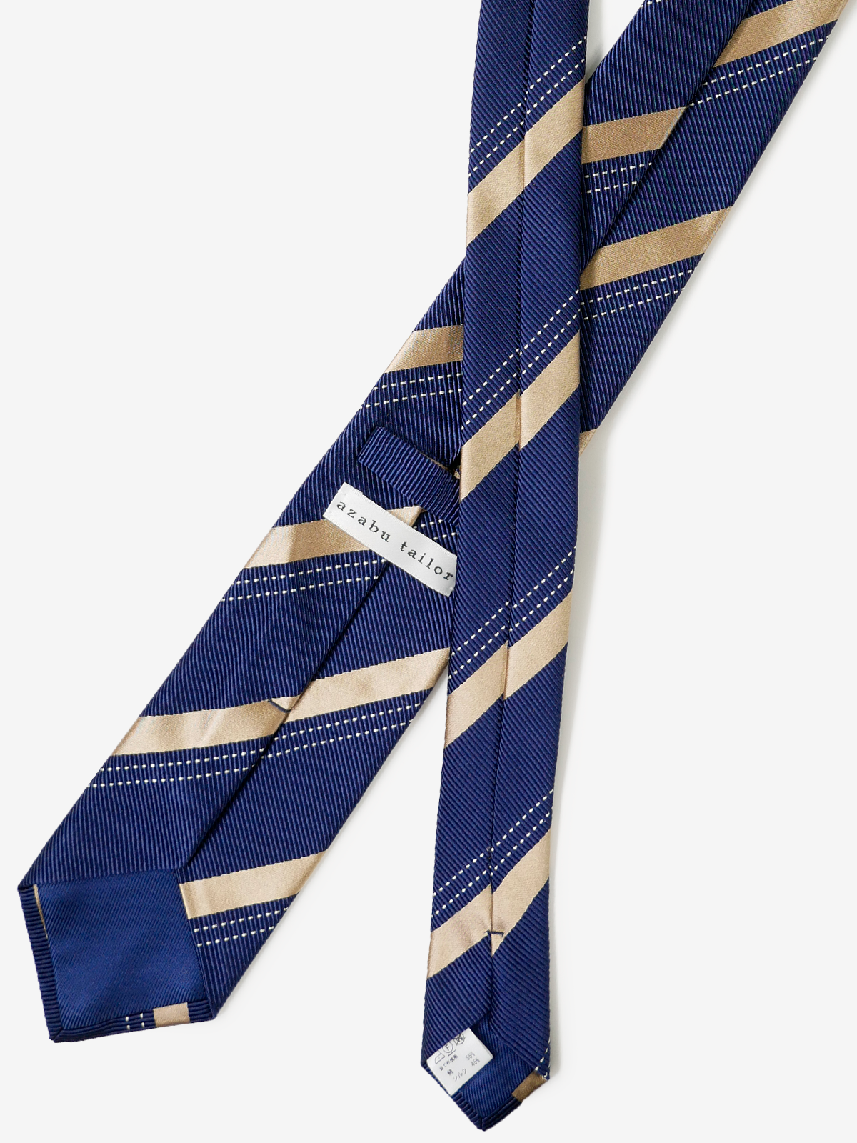 Striped Repp Tie|ネイビー