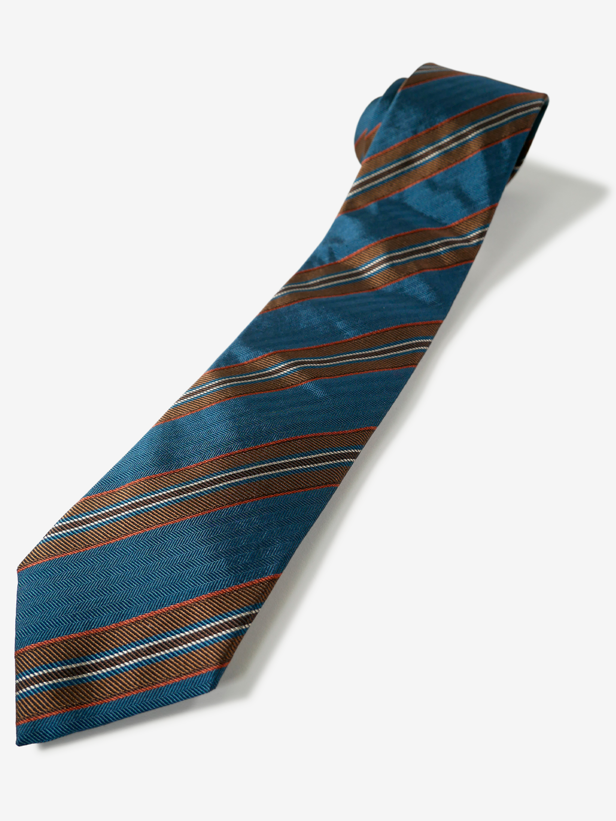 Classico Seta|Stripe Tie|ブルー