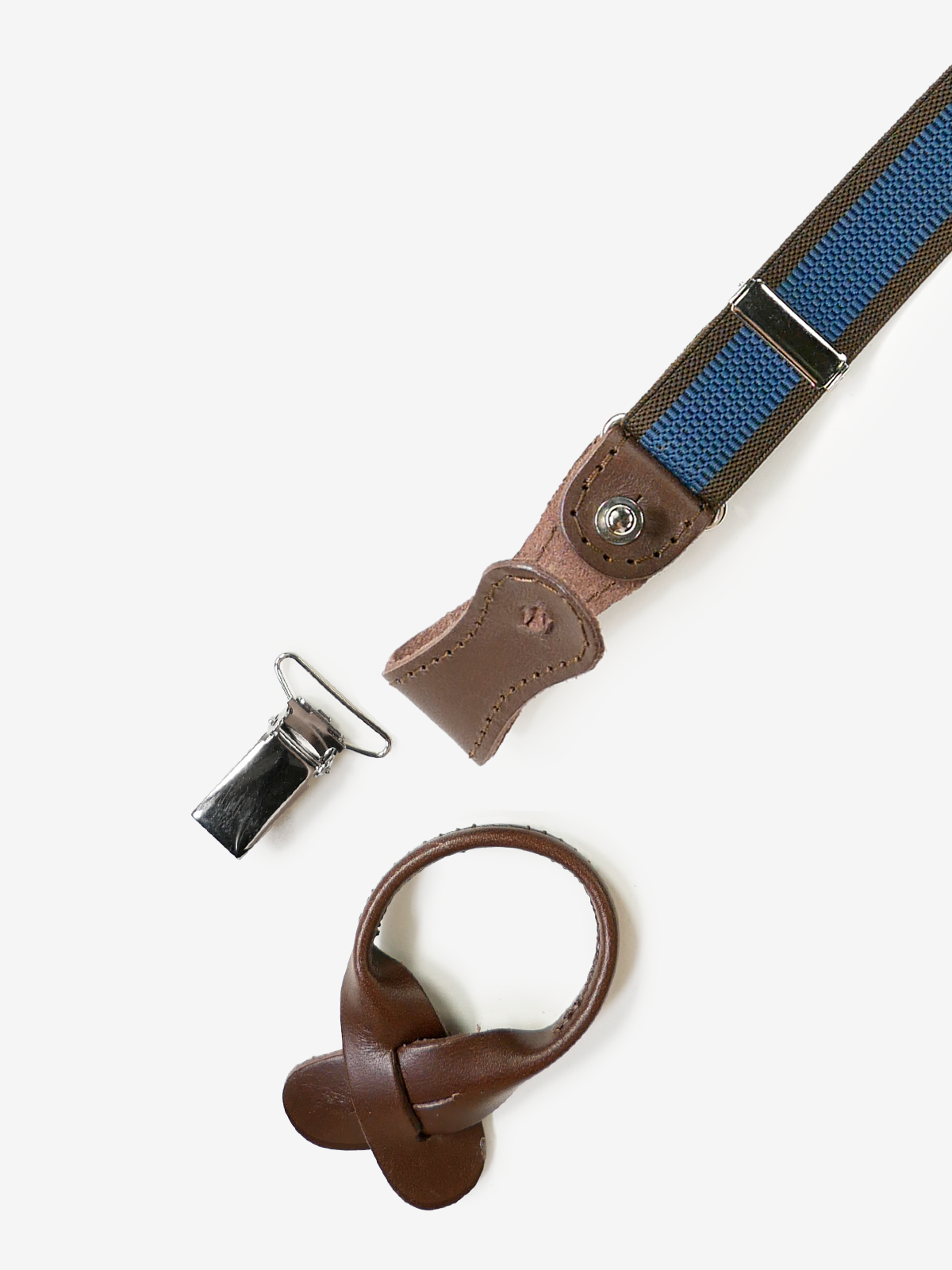 La Ducale|Stripes Suspenders|ブルー