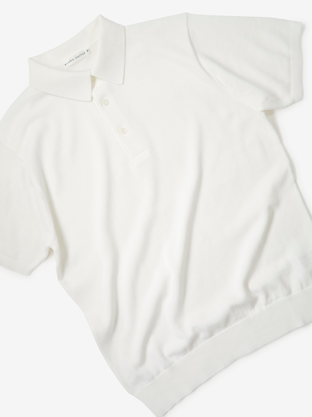 Cotton Polo Shirt|ホワイト