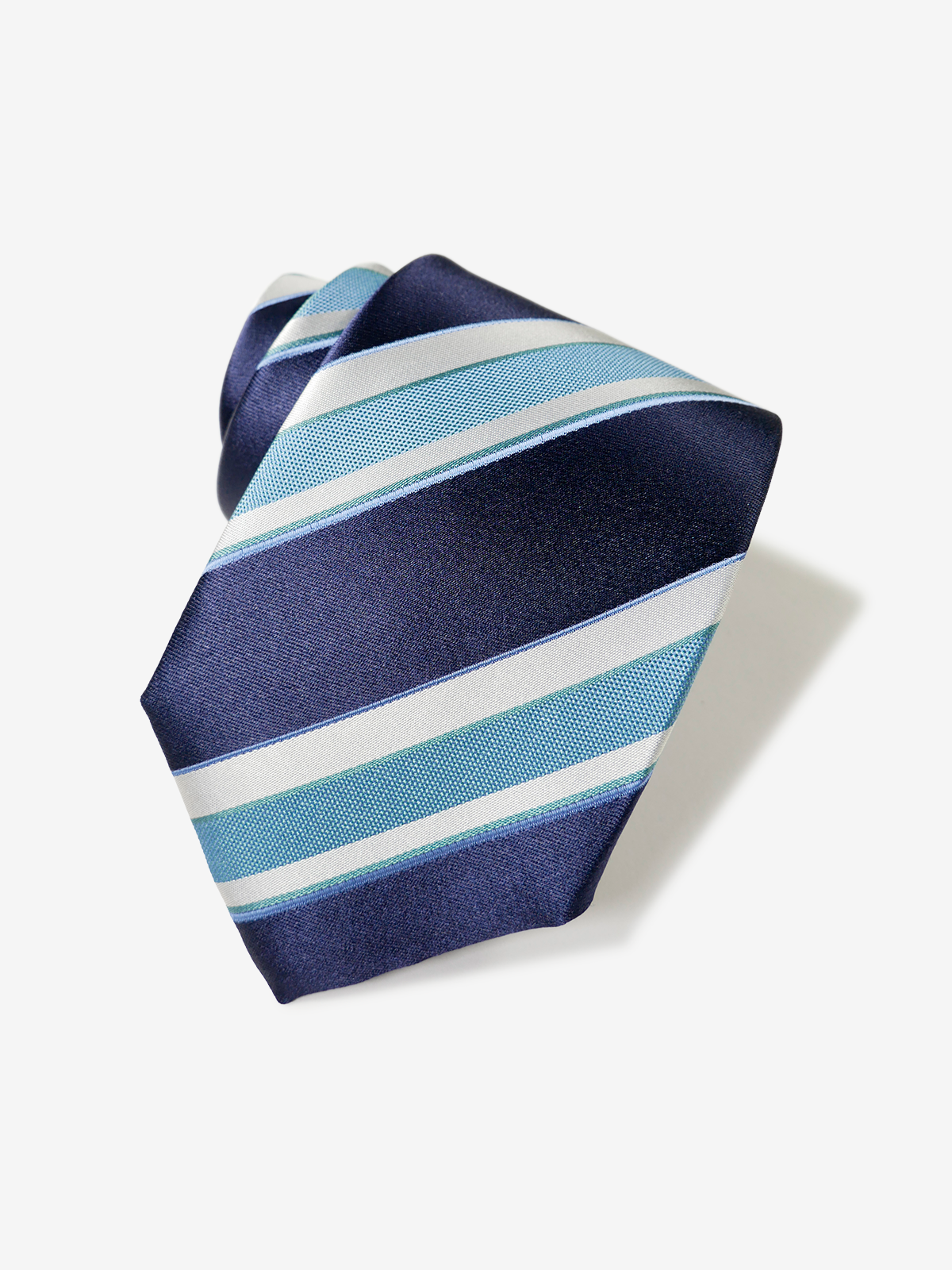 Classico Seta|Stripe Tie|ブルー