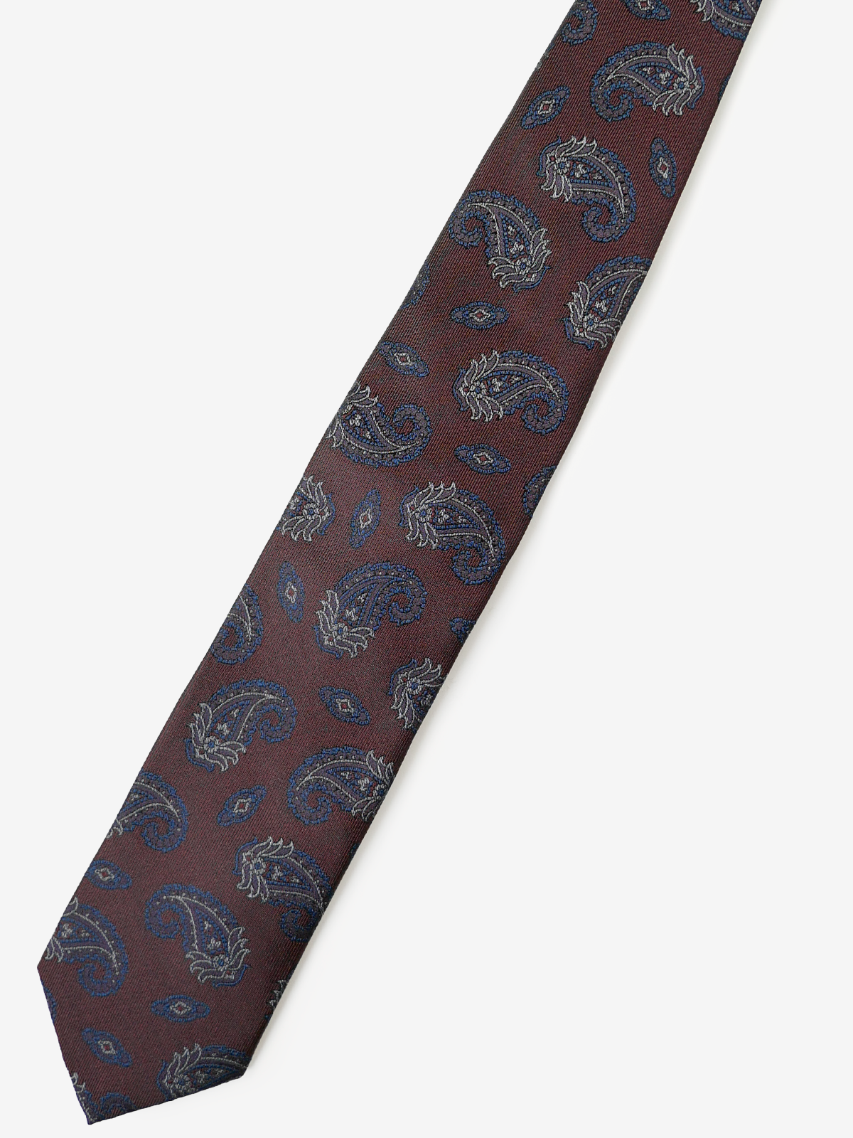 Mantero|Paisley Neat Tie|ボルドー