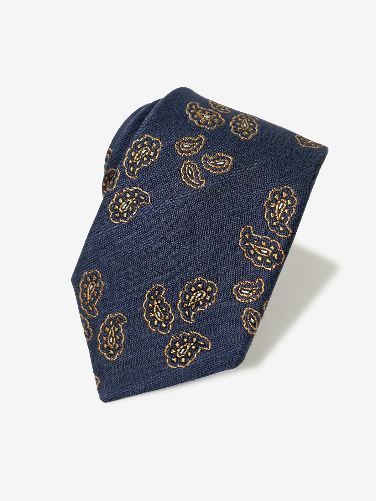 Classico Seta|Paisley Neat Tie|イエロー