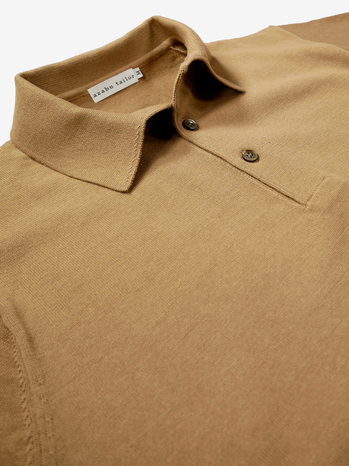 Cotton Polo Shirt|ブラウン