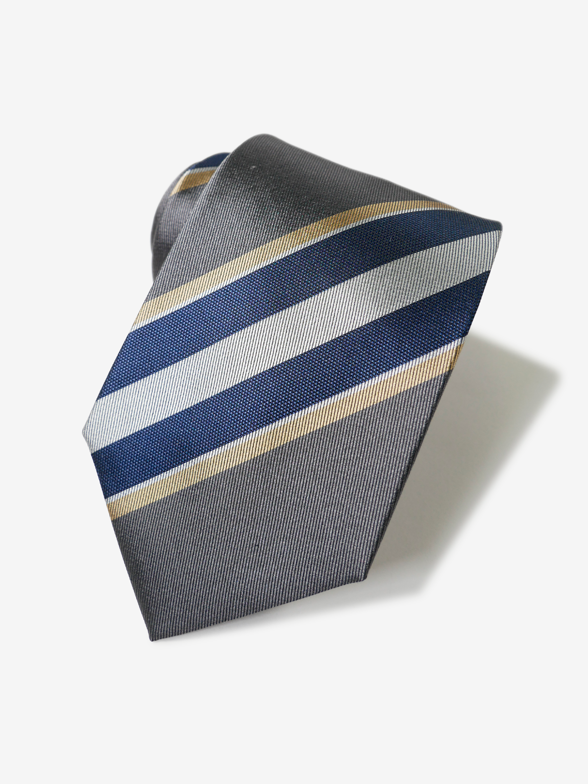 Classico Seta|Stripe Tie|グレー