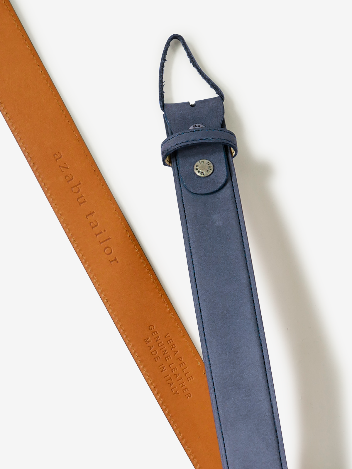 Nubuck Leather Belt|ブルー