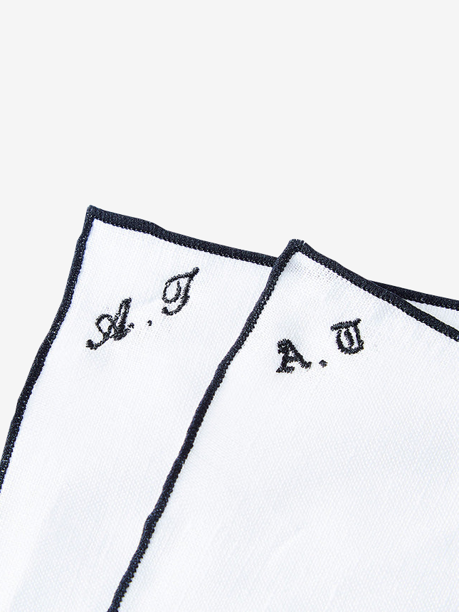 Linen Pocket Square|レッド