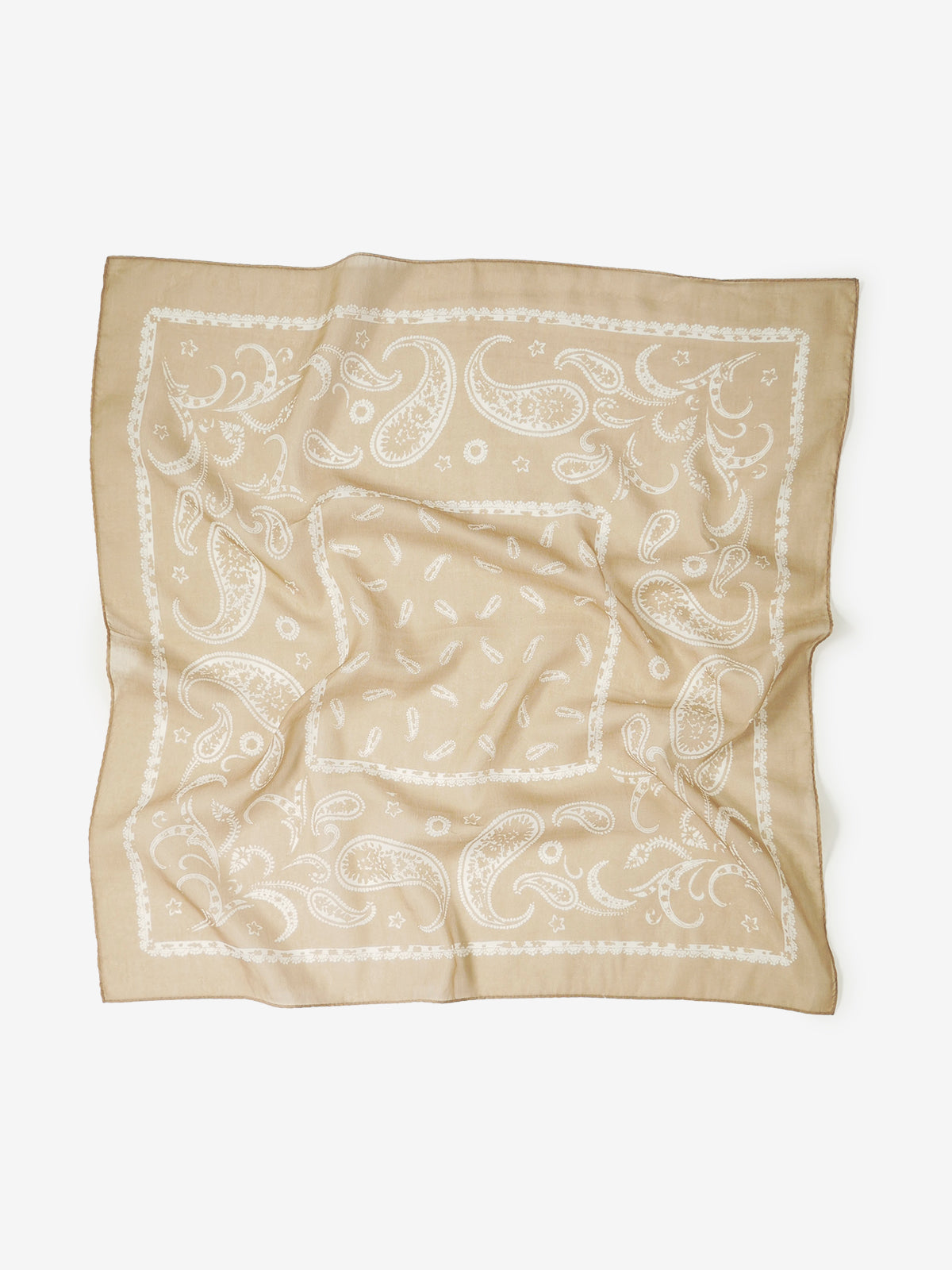 Classico Seta|Paisley Neckerchief|ベージュ