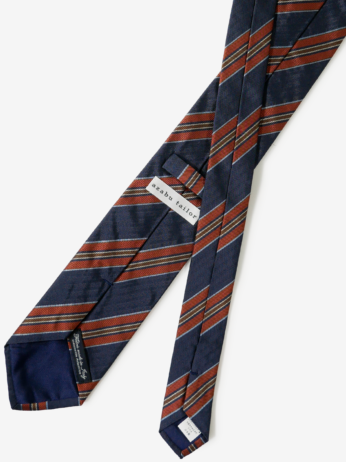 Classico Seta|Stripe Tie|ネイビー