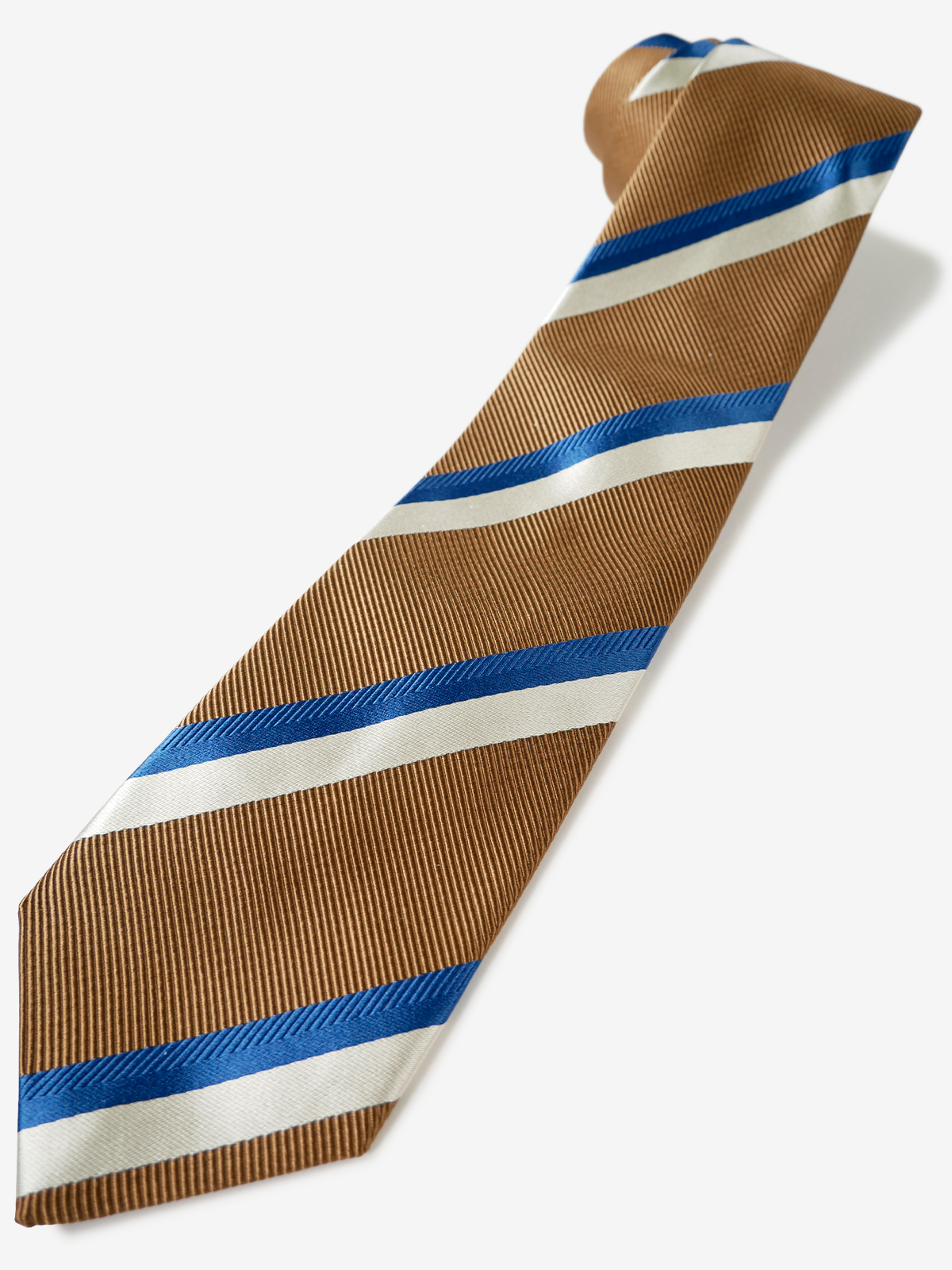 Striped Repp Tie|ブラウン