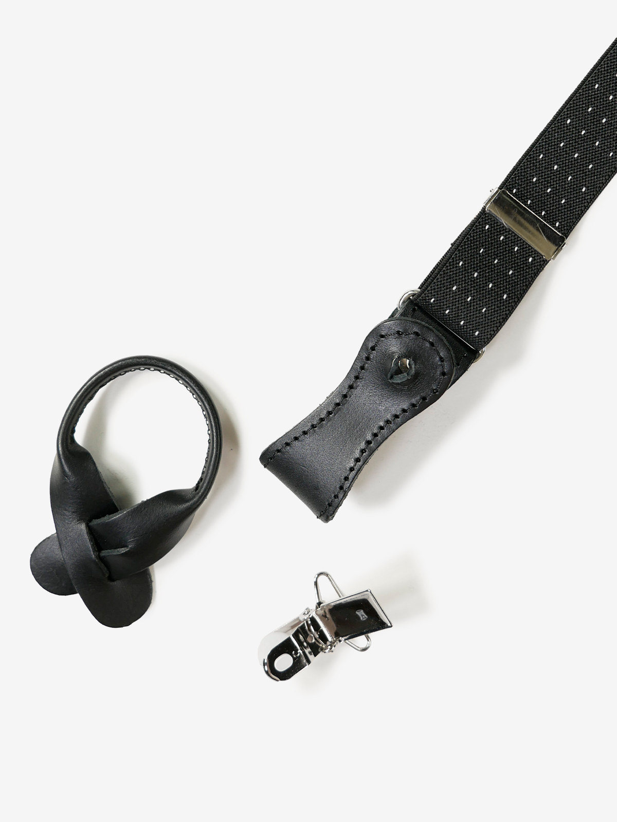 La Ducale|Dots Suspenders|ブラック