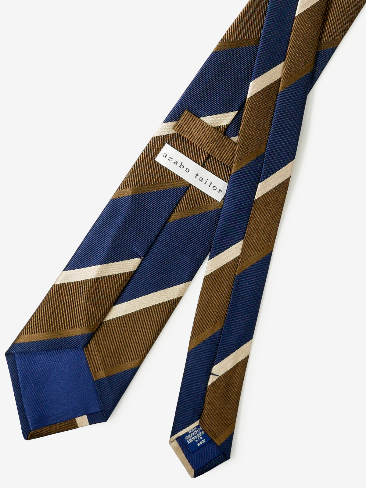 Striped Repp Tie|ブラウン