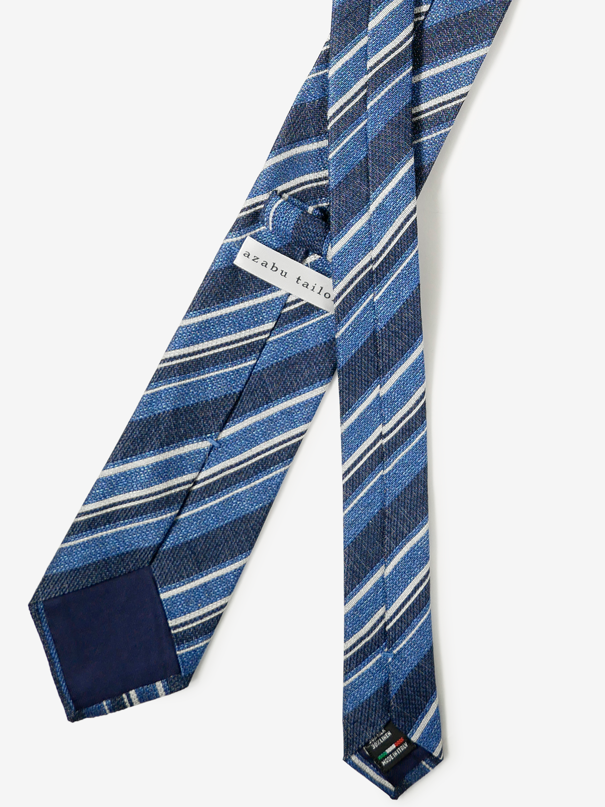 Classico Seta|Stripe Tie|ネイビー