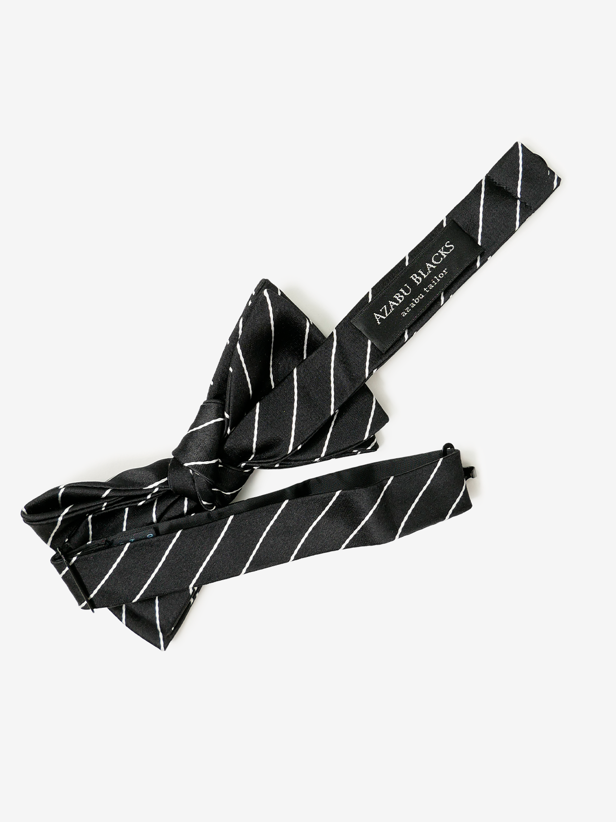 Striped Bow Tie|ブラック
