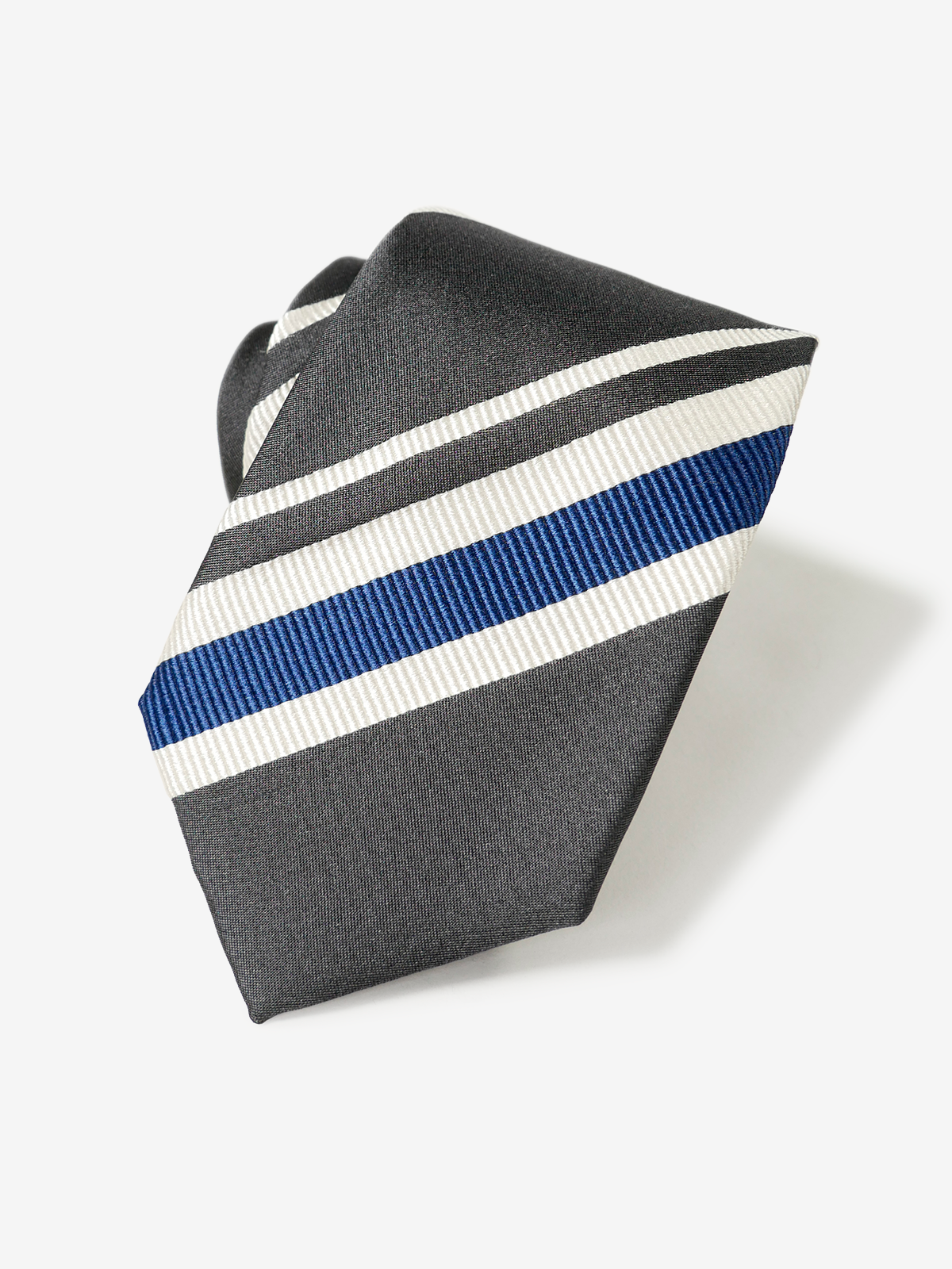 Striped Necktie|グレー