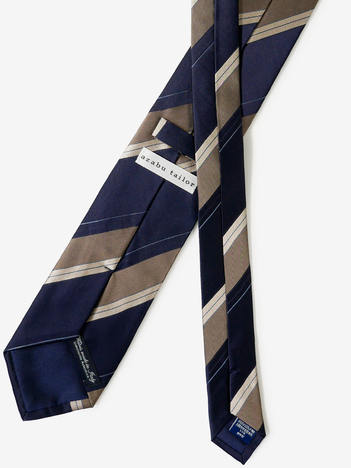 Classico Seta|Stripe Tie|ネイビー