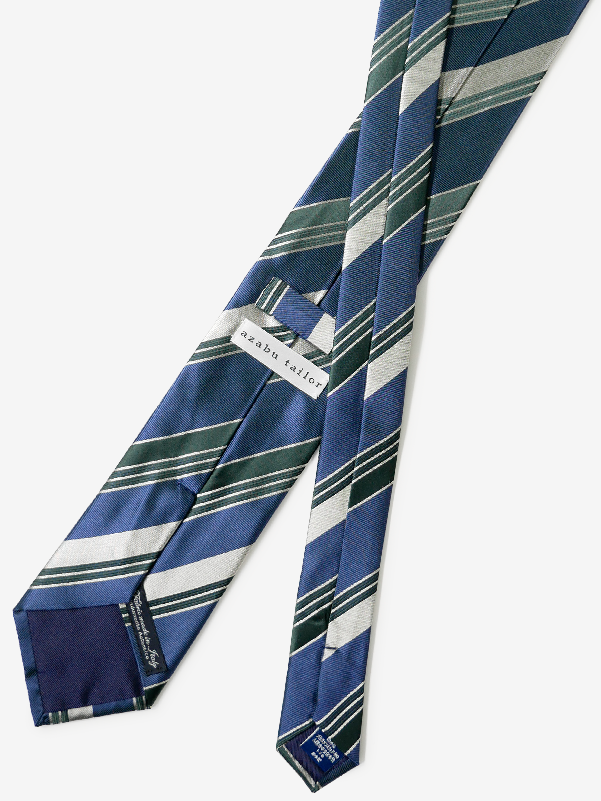Classico Seta|Stripe Tie|ブルー