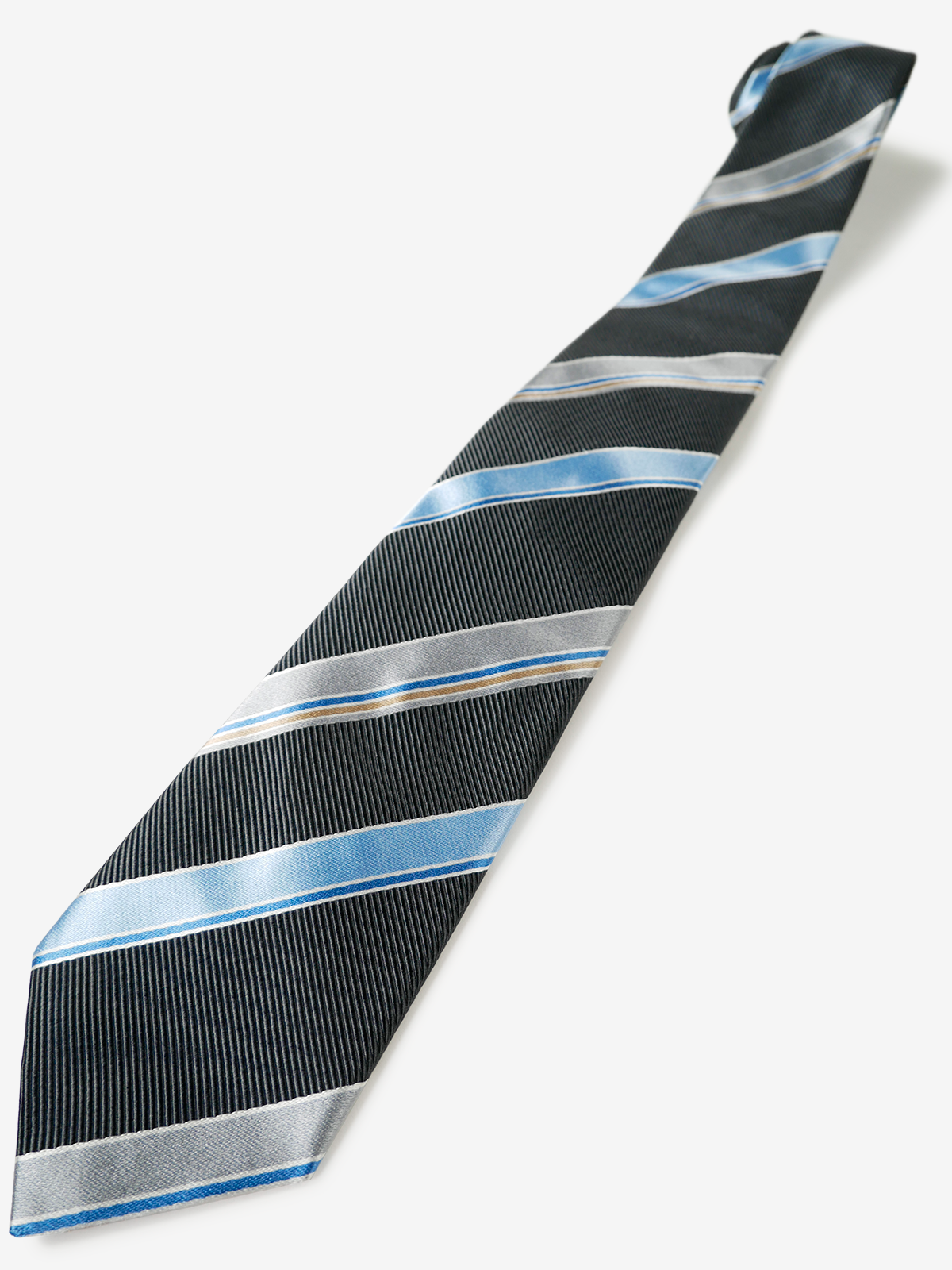 Striped Necktie|チャコールグレー