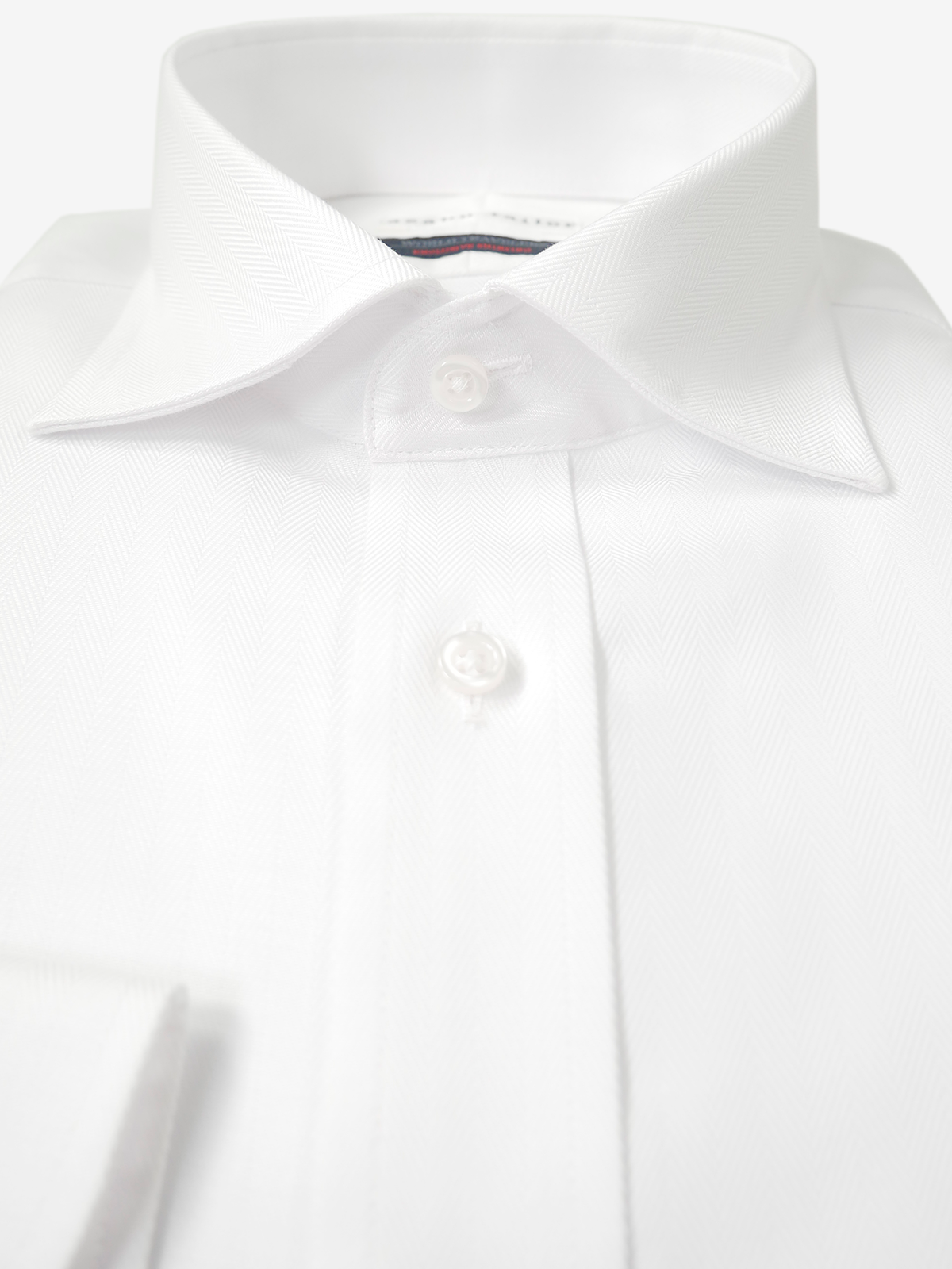 World Traveler Herringbone Shirt|ホワイト