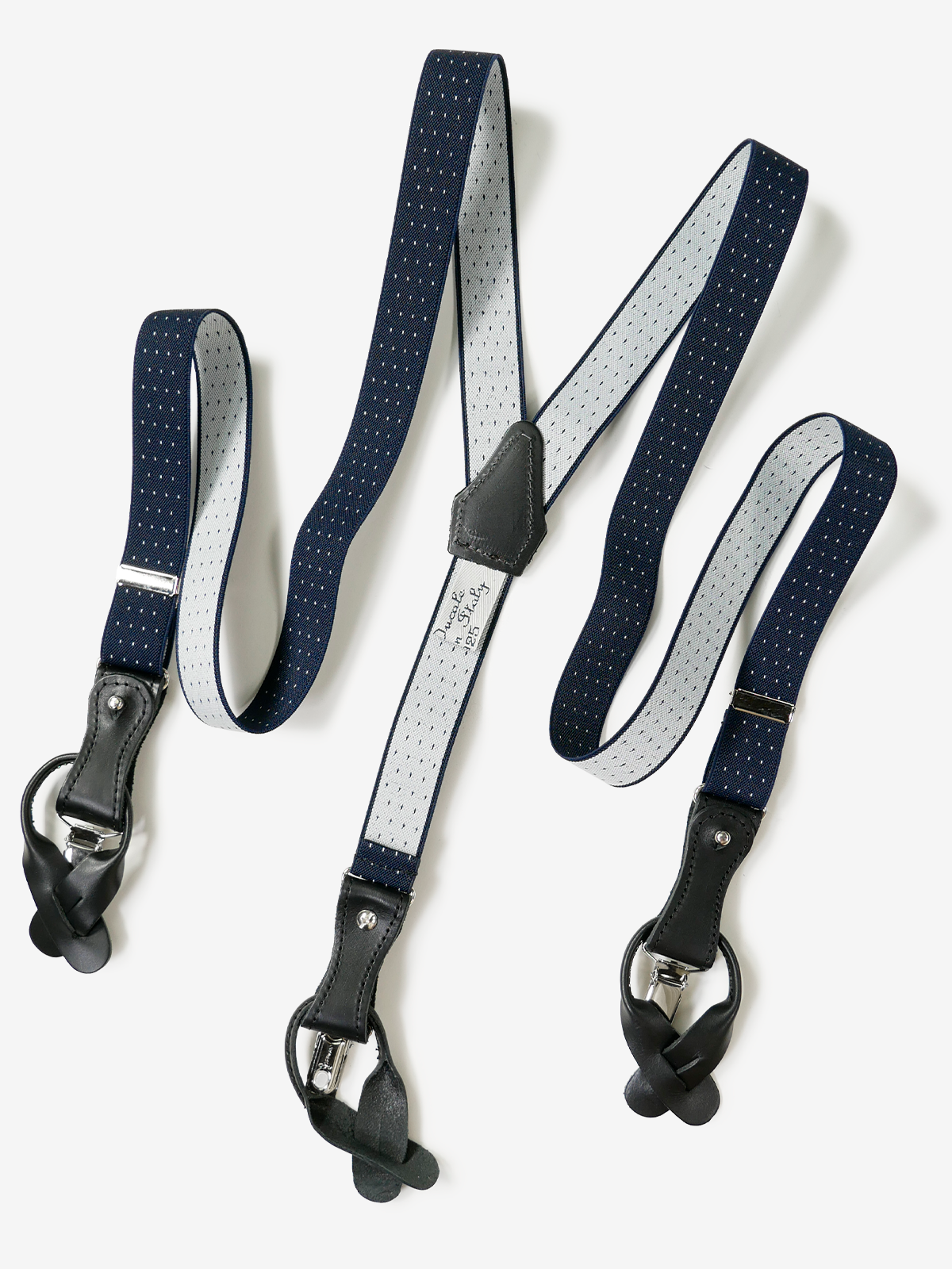 La Ducale|Dots Suspenders|ネイビー