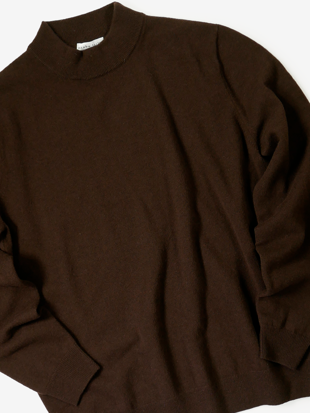 Mock-Neck Sweater|ブラウン