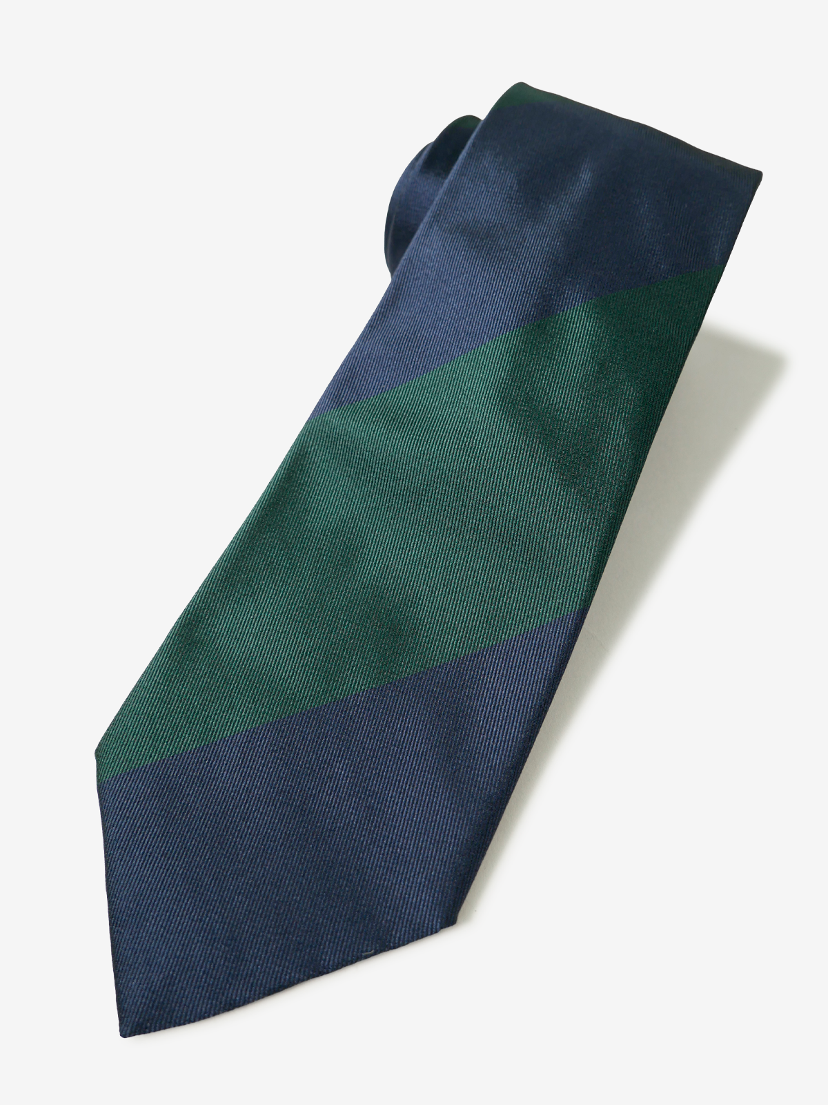 Classico Seta|Block Stripe Tie|グリーン