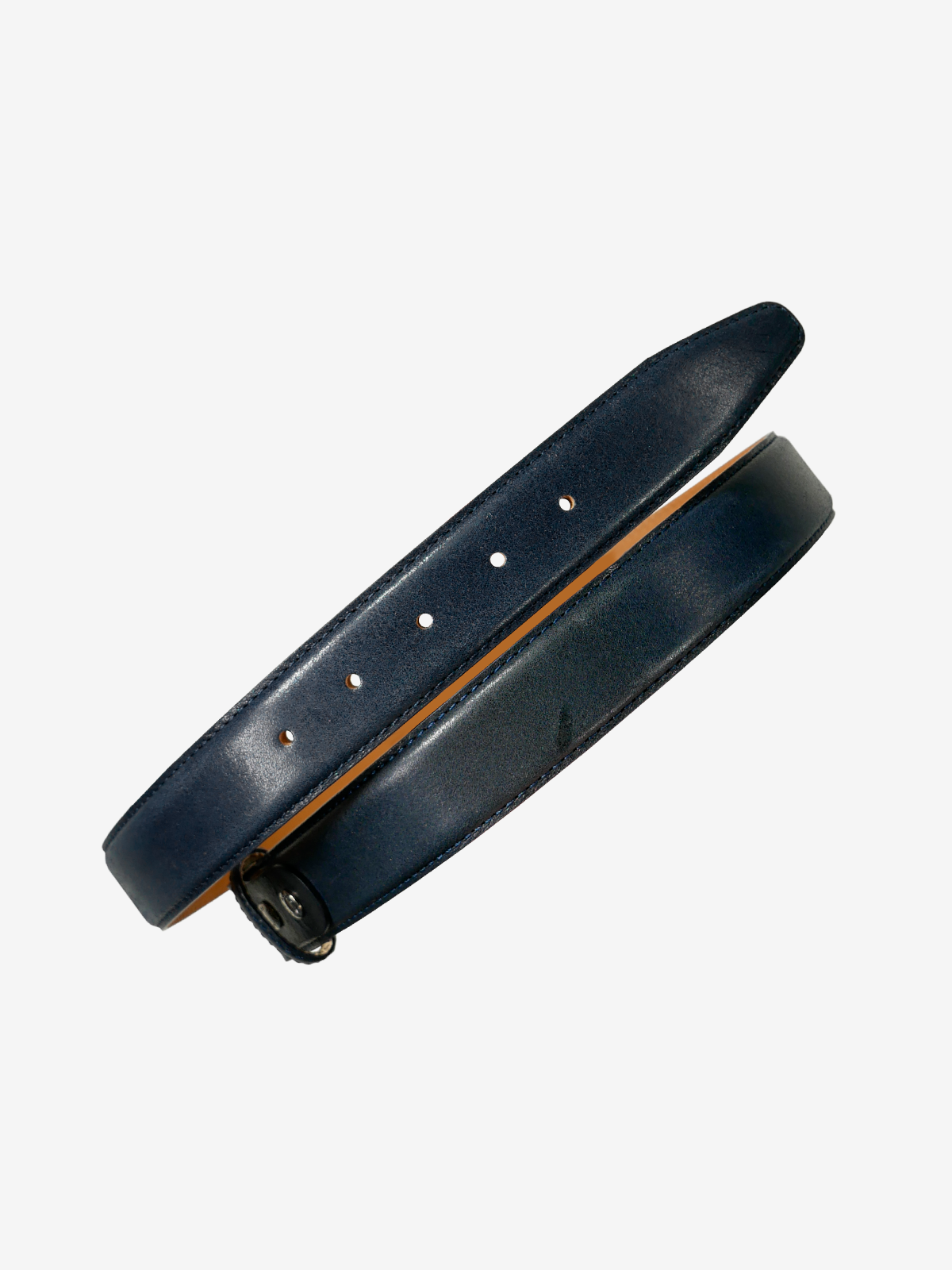 Leather Belt|ネイビー