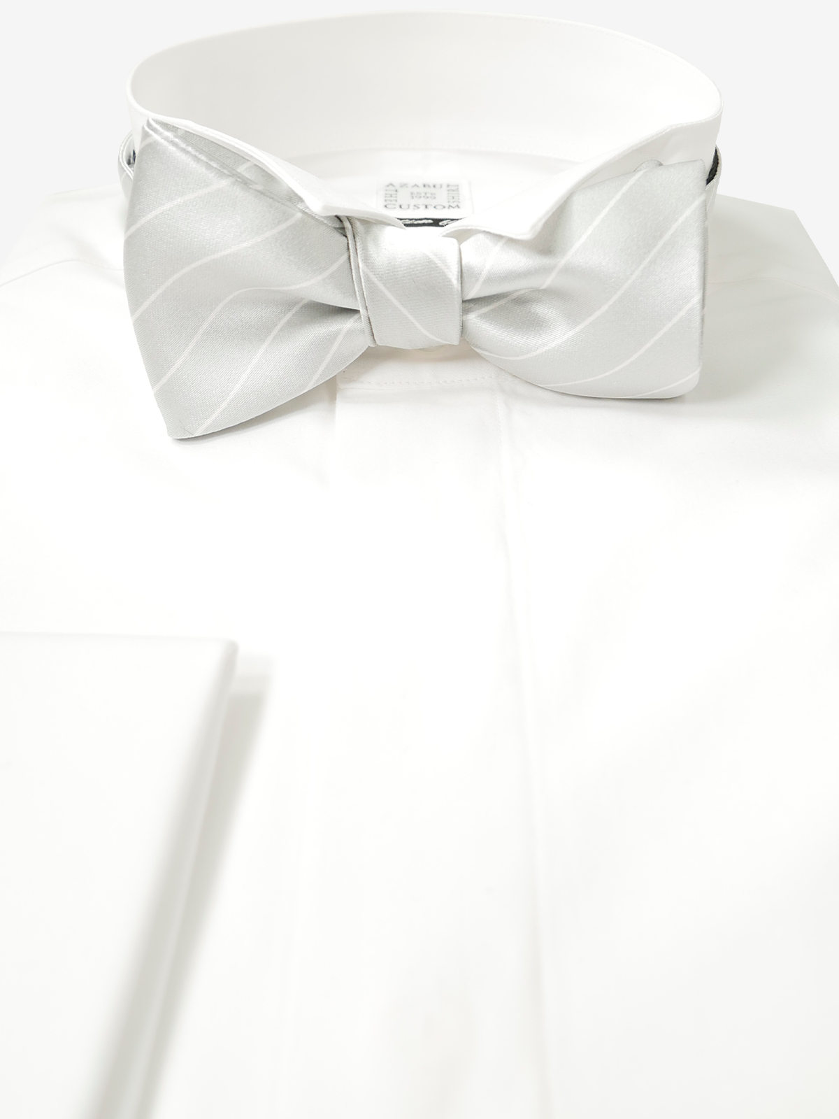 Striped Bow Tie|シルバー