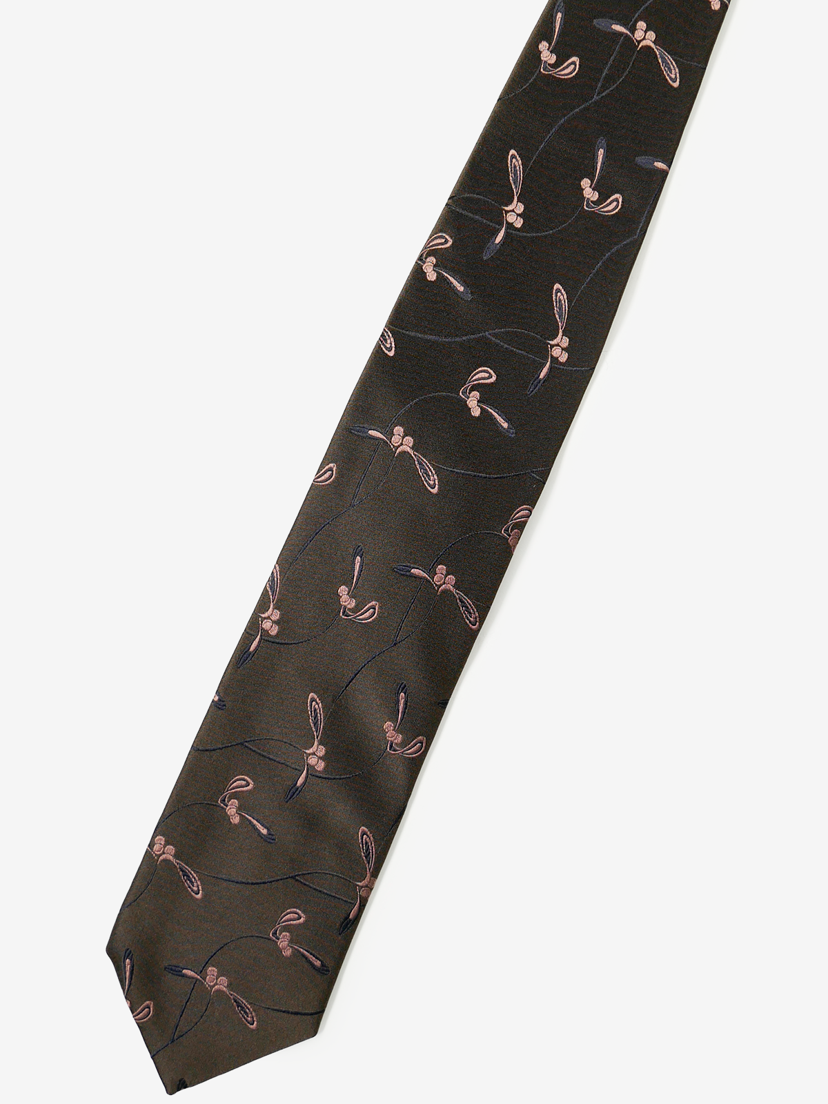 Fermo Fossati|Floral Neat Tie|ブラウン