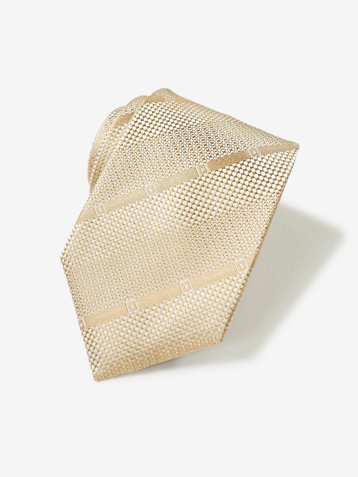 Mantero|Stripe Tie|ベージュ