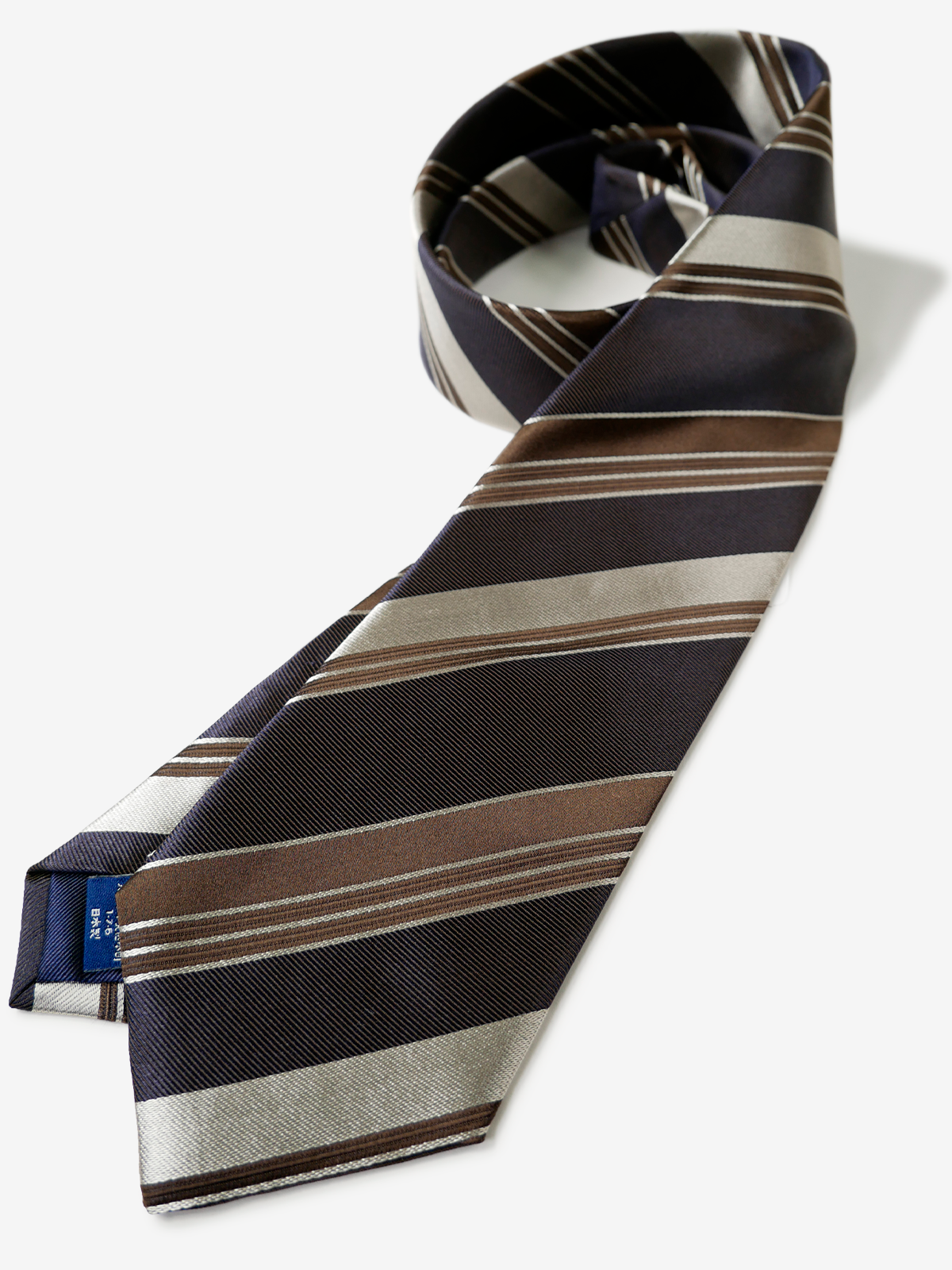 Classico Seta|Stripe Tie|ネイビー