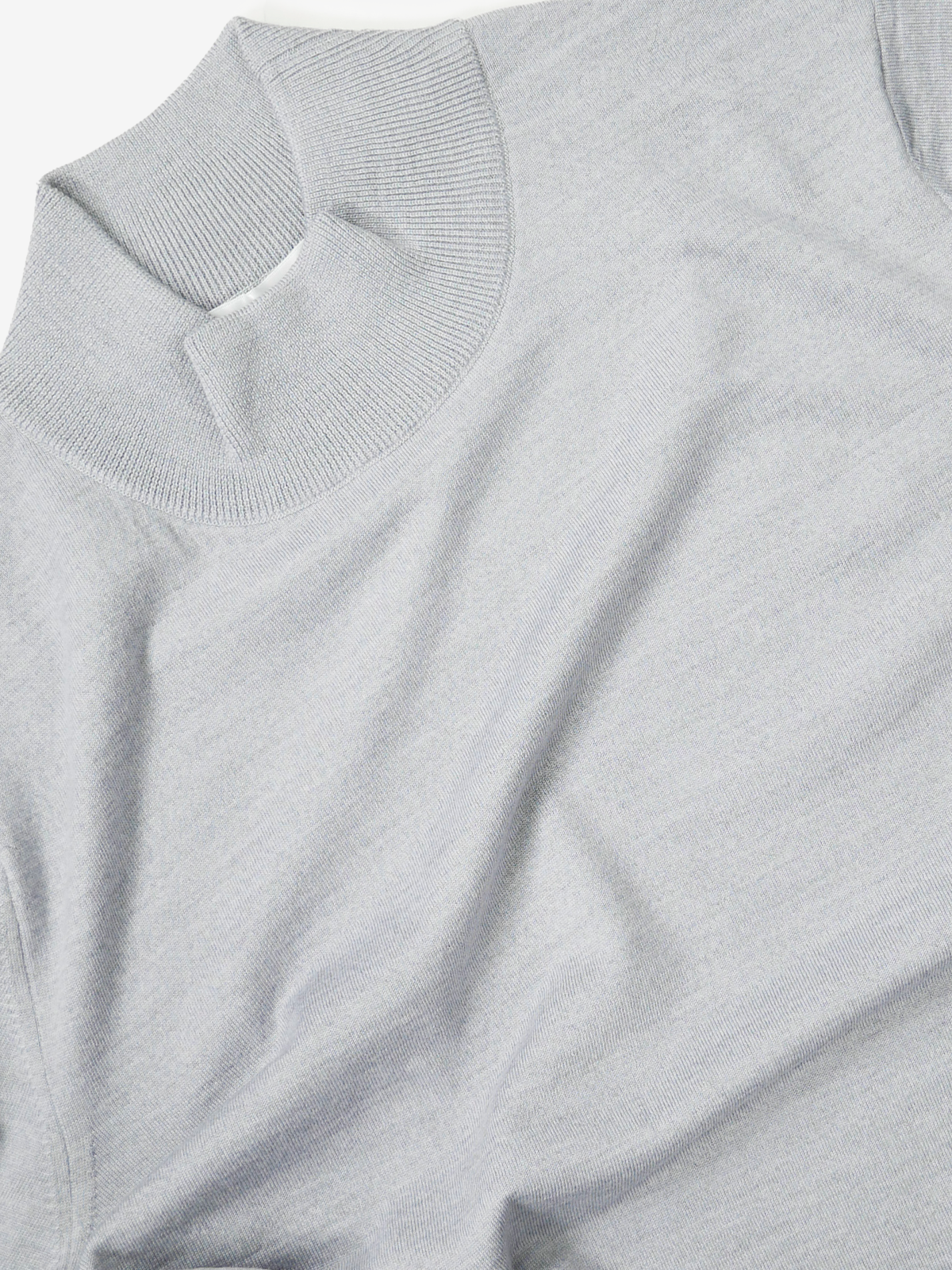 Mock-Neck Sweater|グレー
