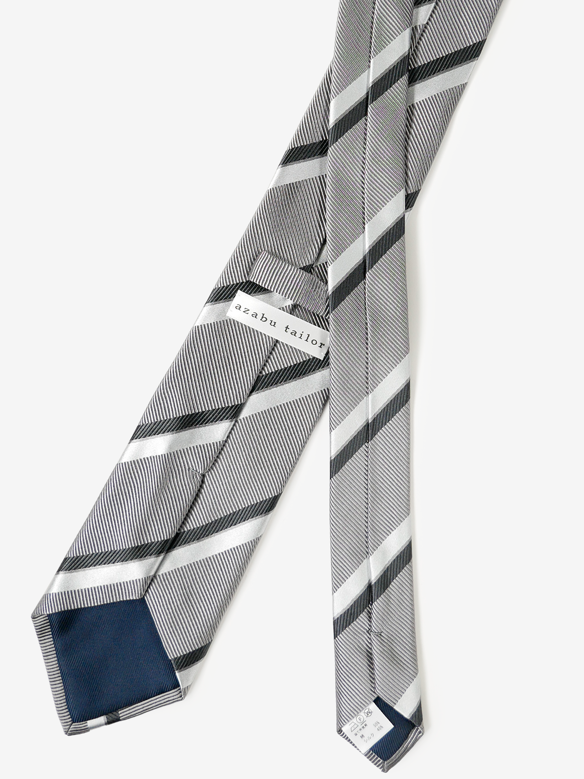 Striped Necktie|グレー