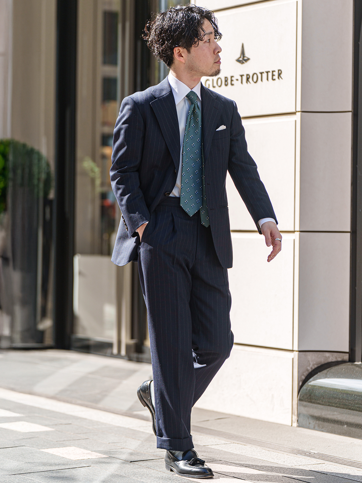 Classico Seta|Neat Tie|グリーン