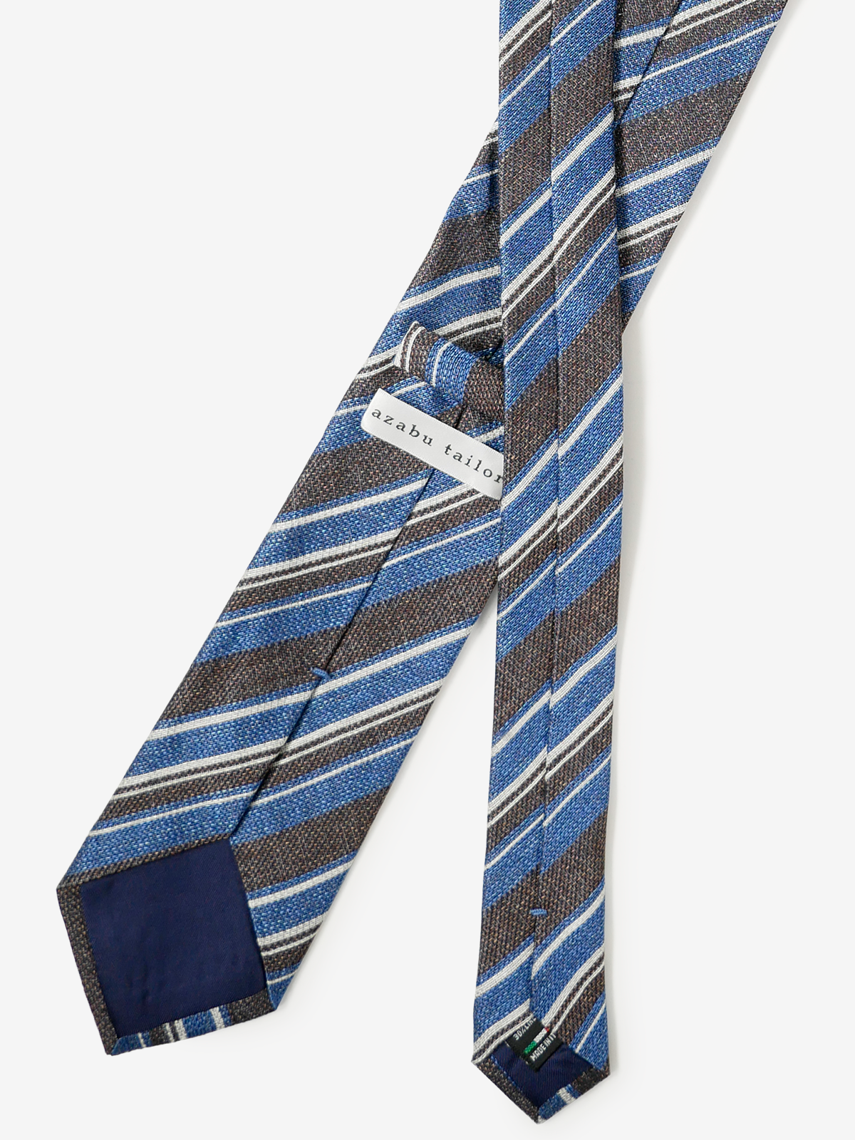 Classico Seta|Stripe Tie|ブラウン