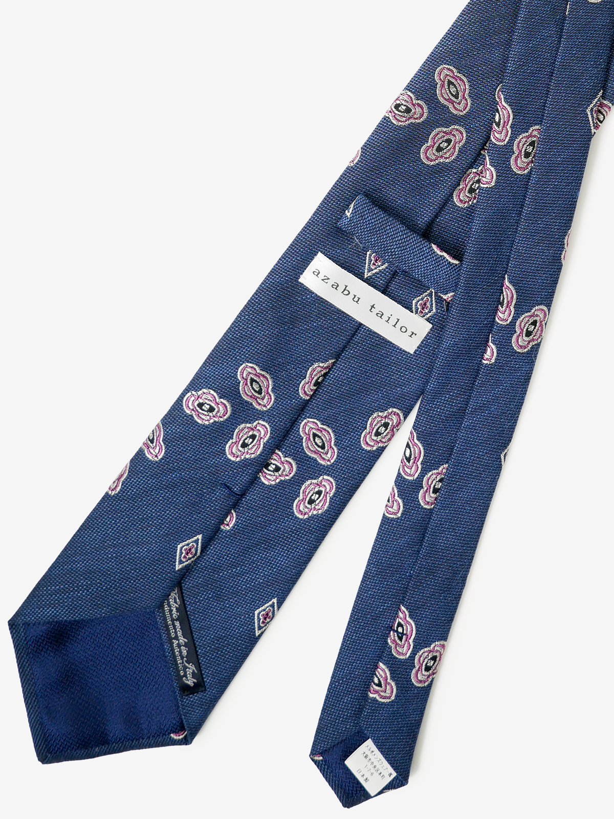 Classico Seta|Floral Medallion Tie|ブルー
