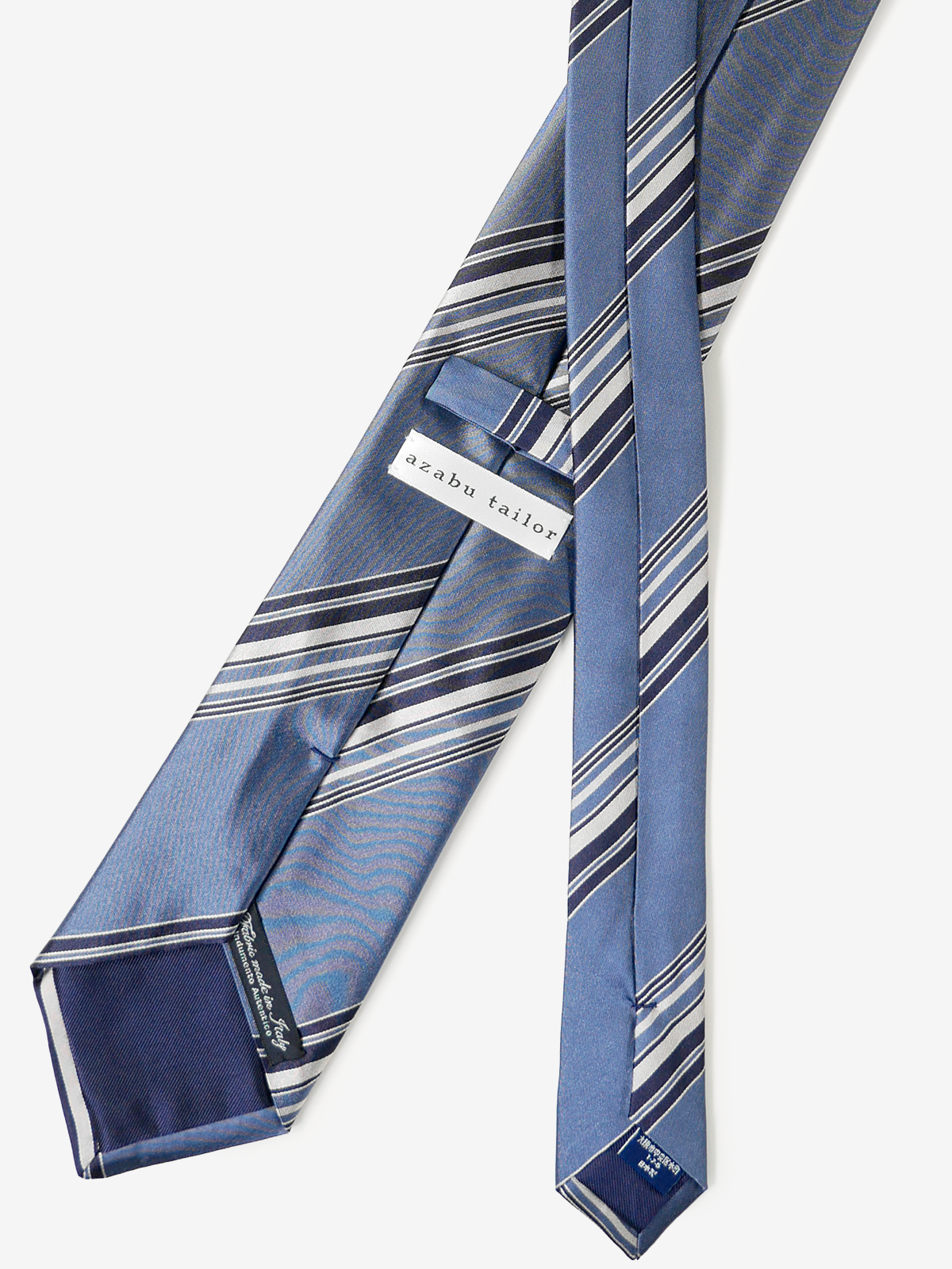 Classico Seta|Stripe Tie|ブルー