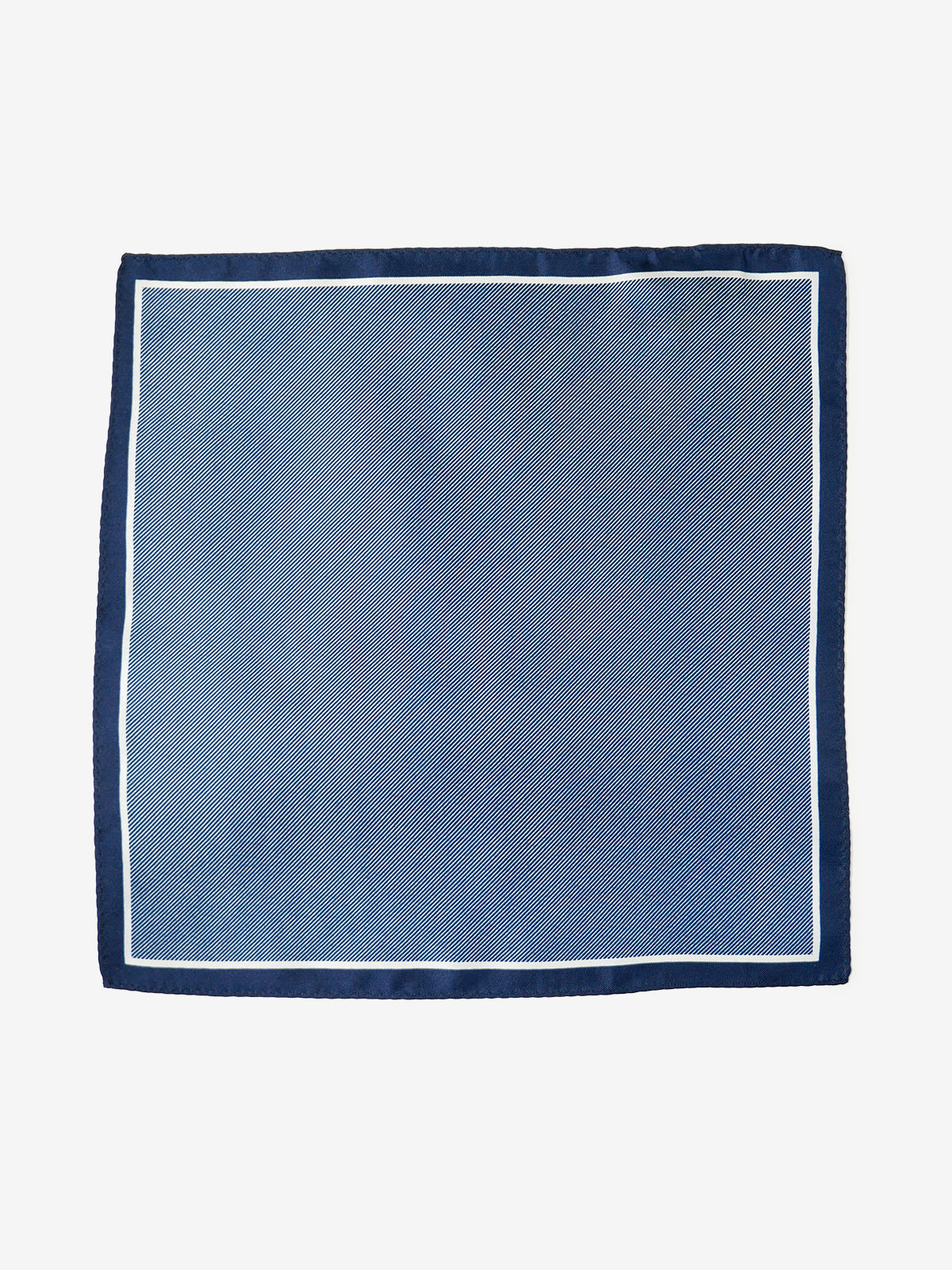Classico Seta|Silk Pocket Square|ネイビー