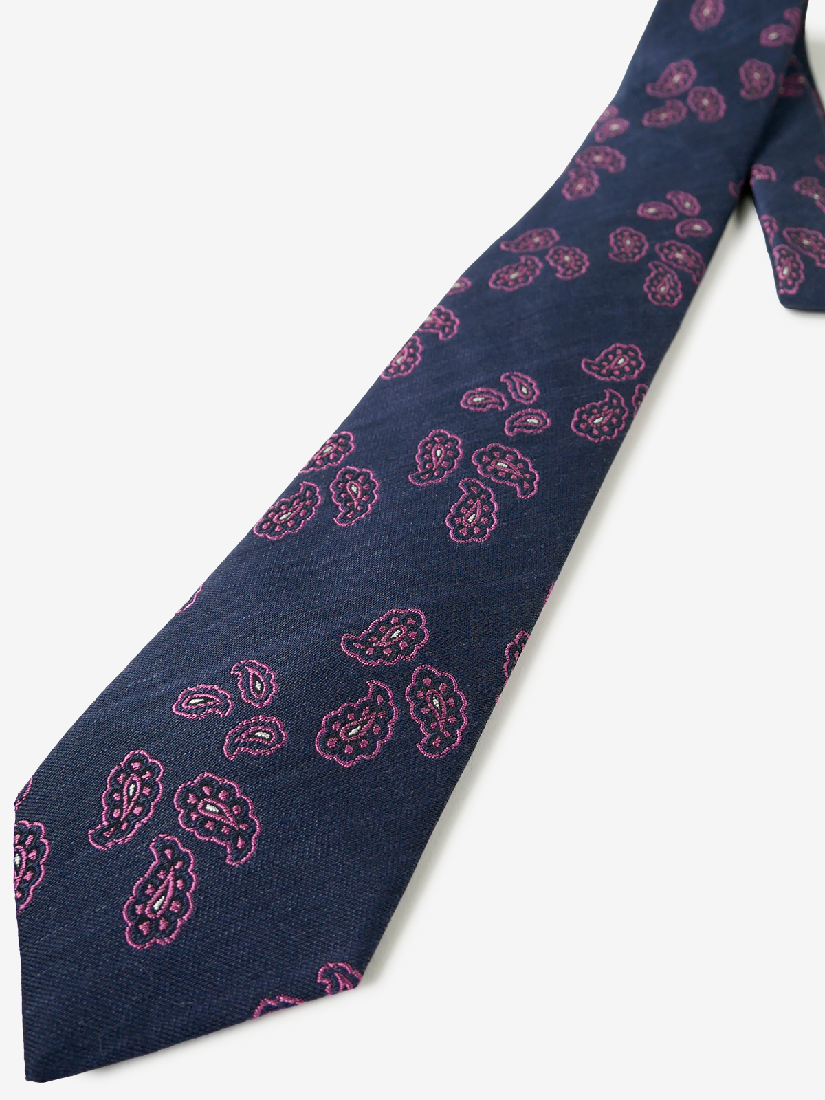 Classico Seta|Paisley Neat Tie|ピンク