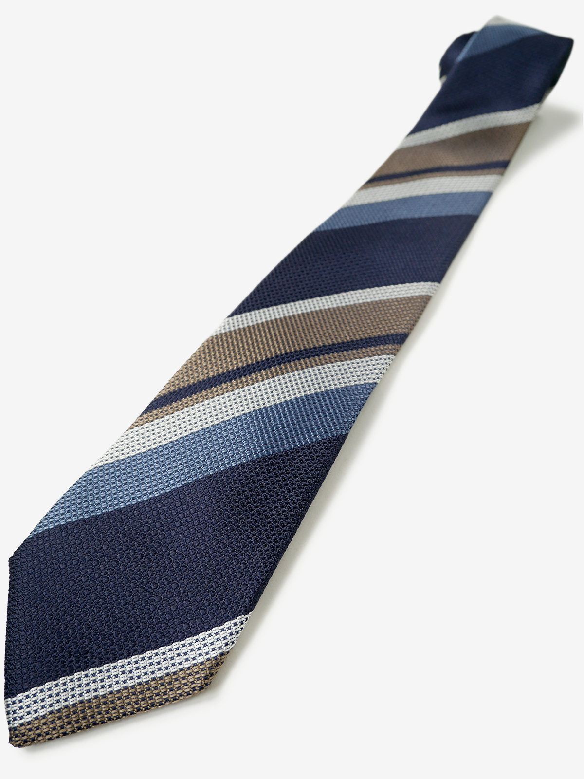 Classico Seta|Stripe Tie|ベージュ