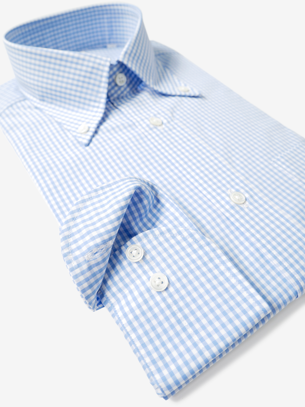 Checked Classic Fit Shirt|サックス