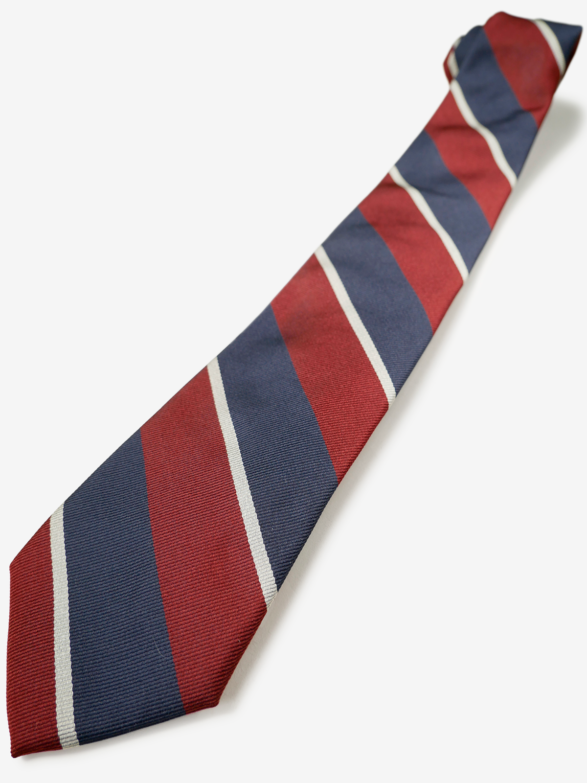 Classico Seta|Regimental Striped Necktie|レッド