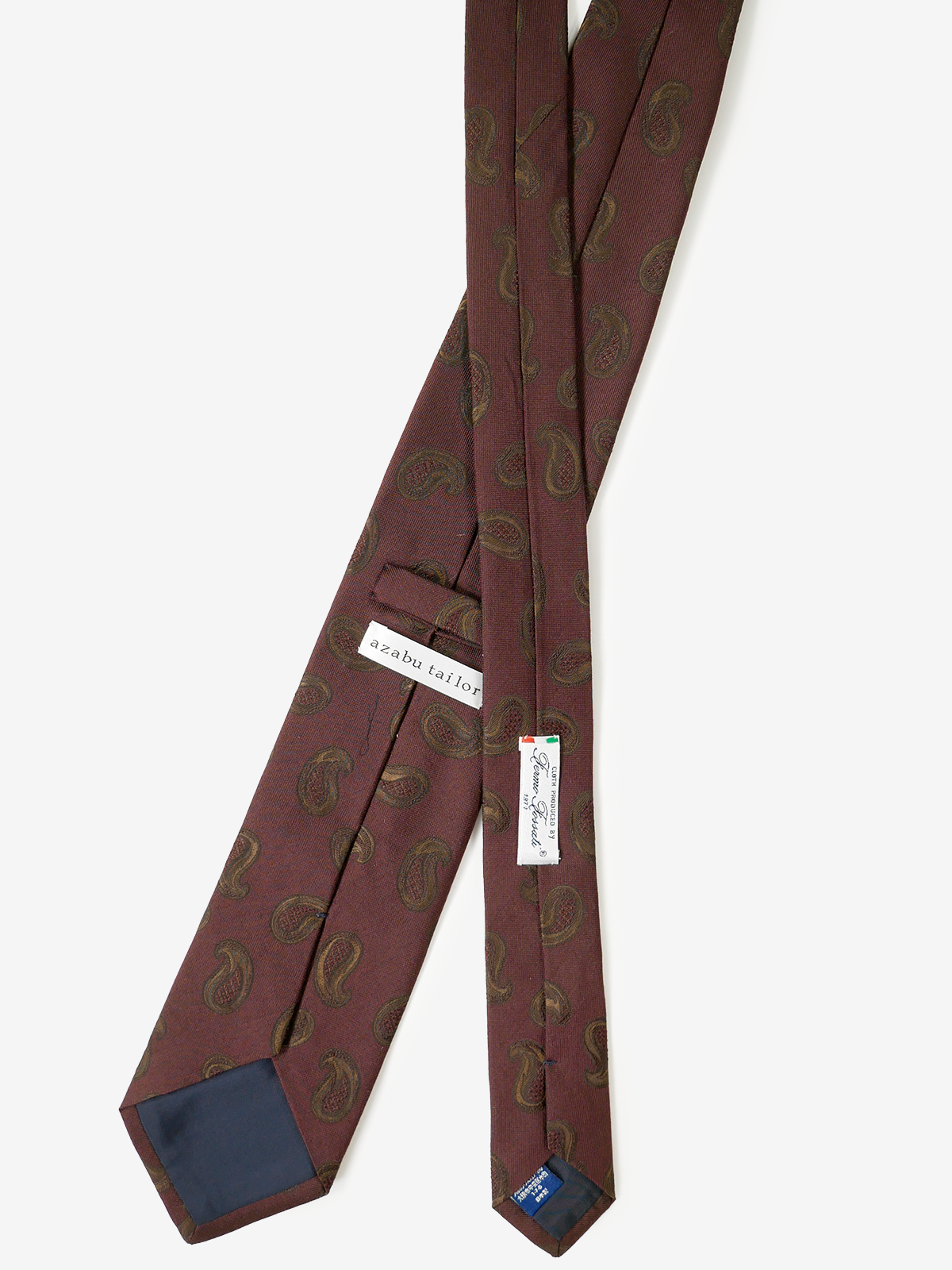 Fermo Fossati|Paisley Tie|ボルドー