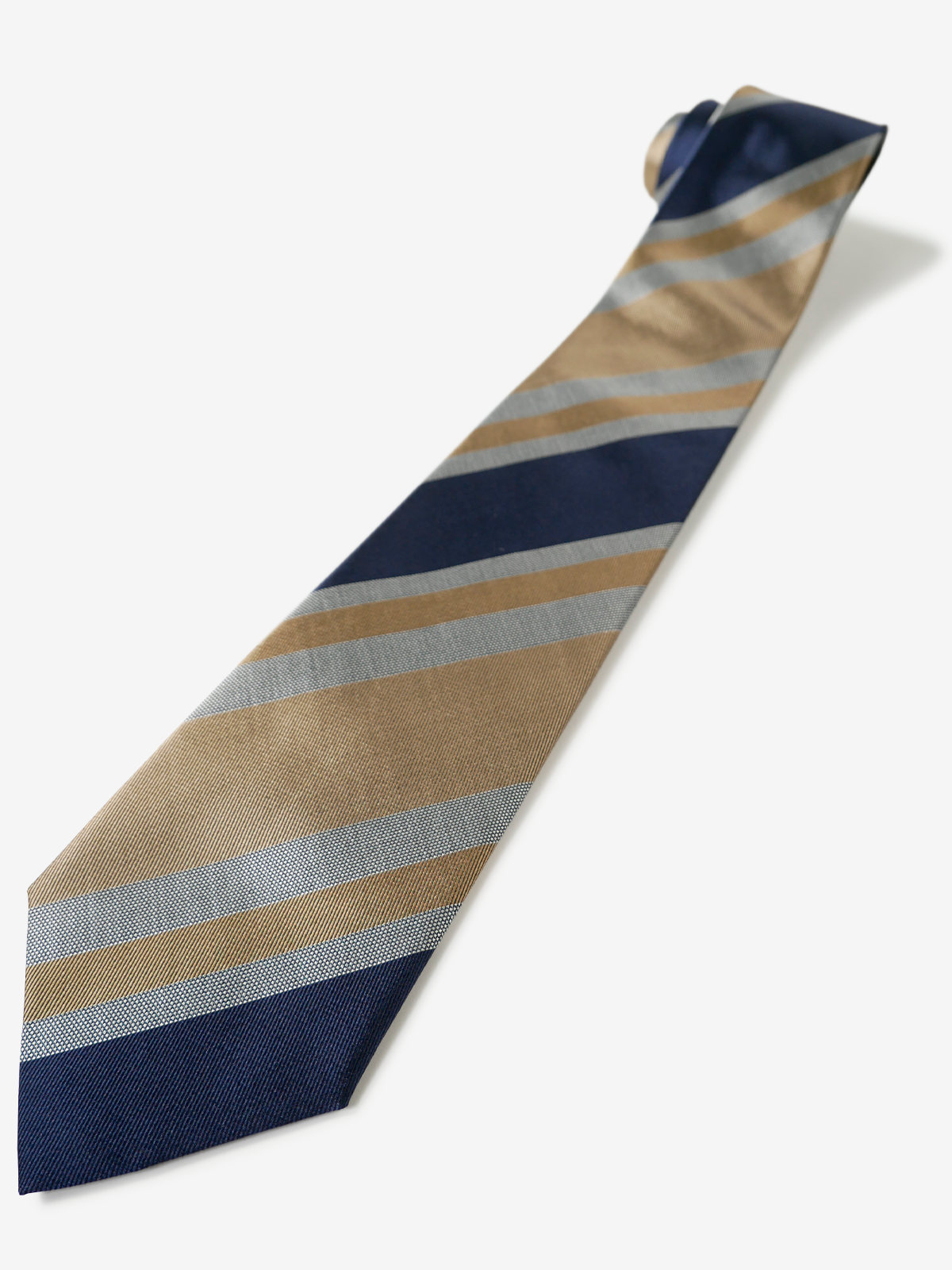 Classico Seta|Stripe Tie|クリームイエロー