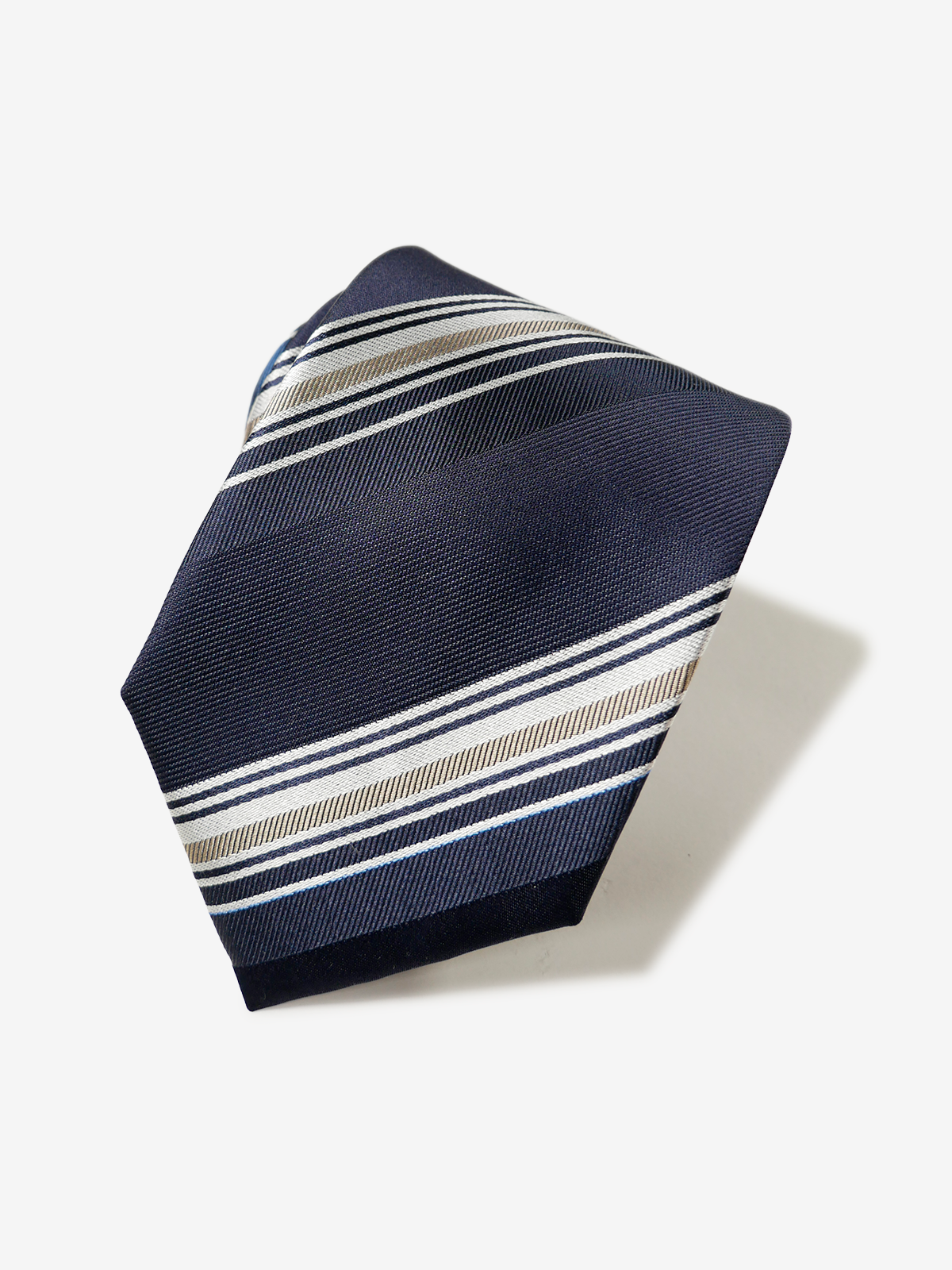 Classico Seta|Stripe Tie|ネイビー