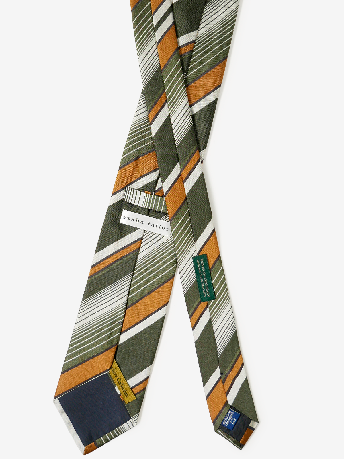 Canepa|Stripe Tie|グリーン