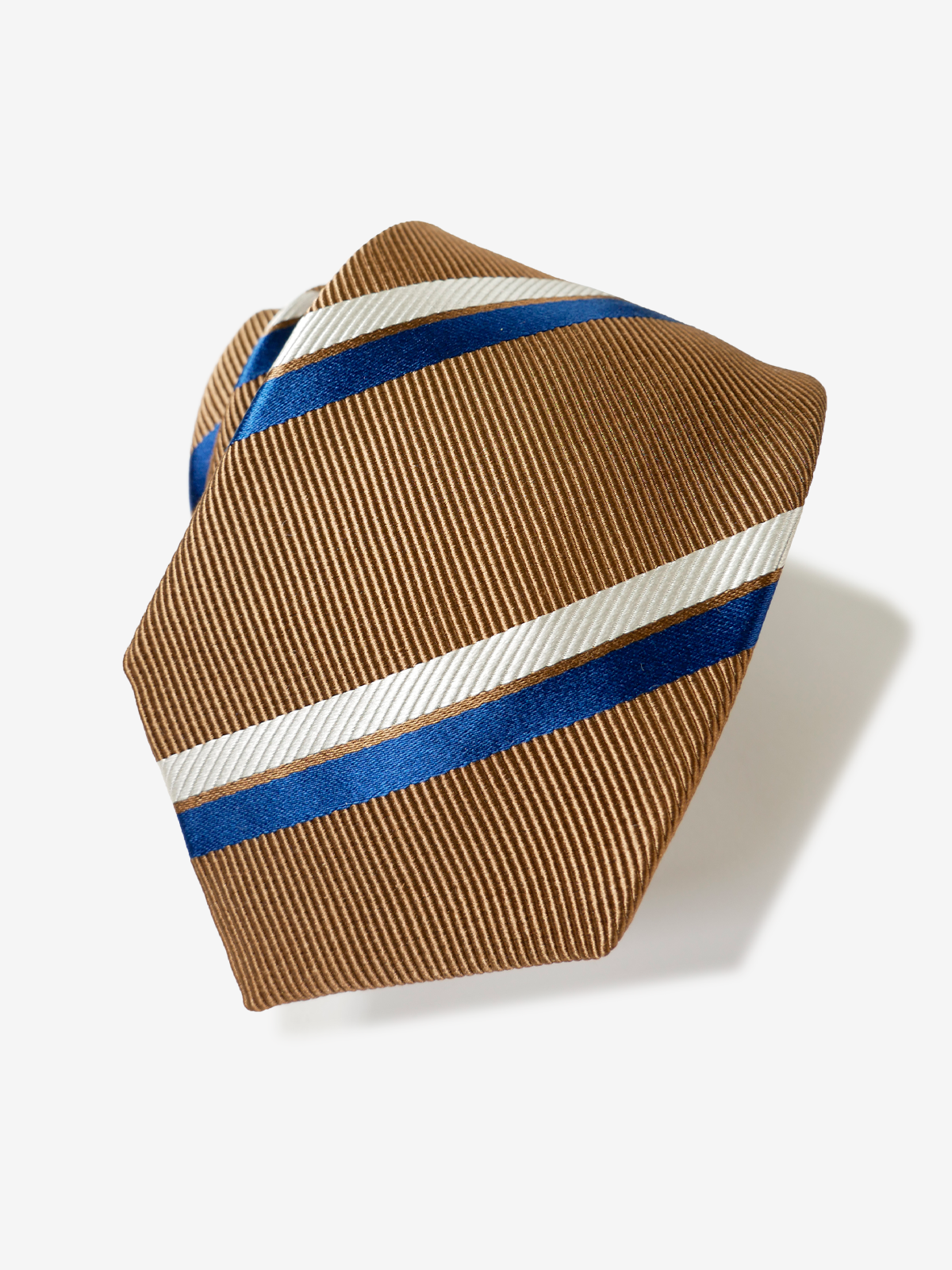 Striped Repp Tie|ブラウン