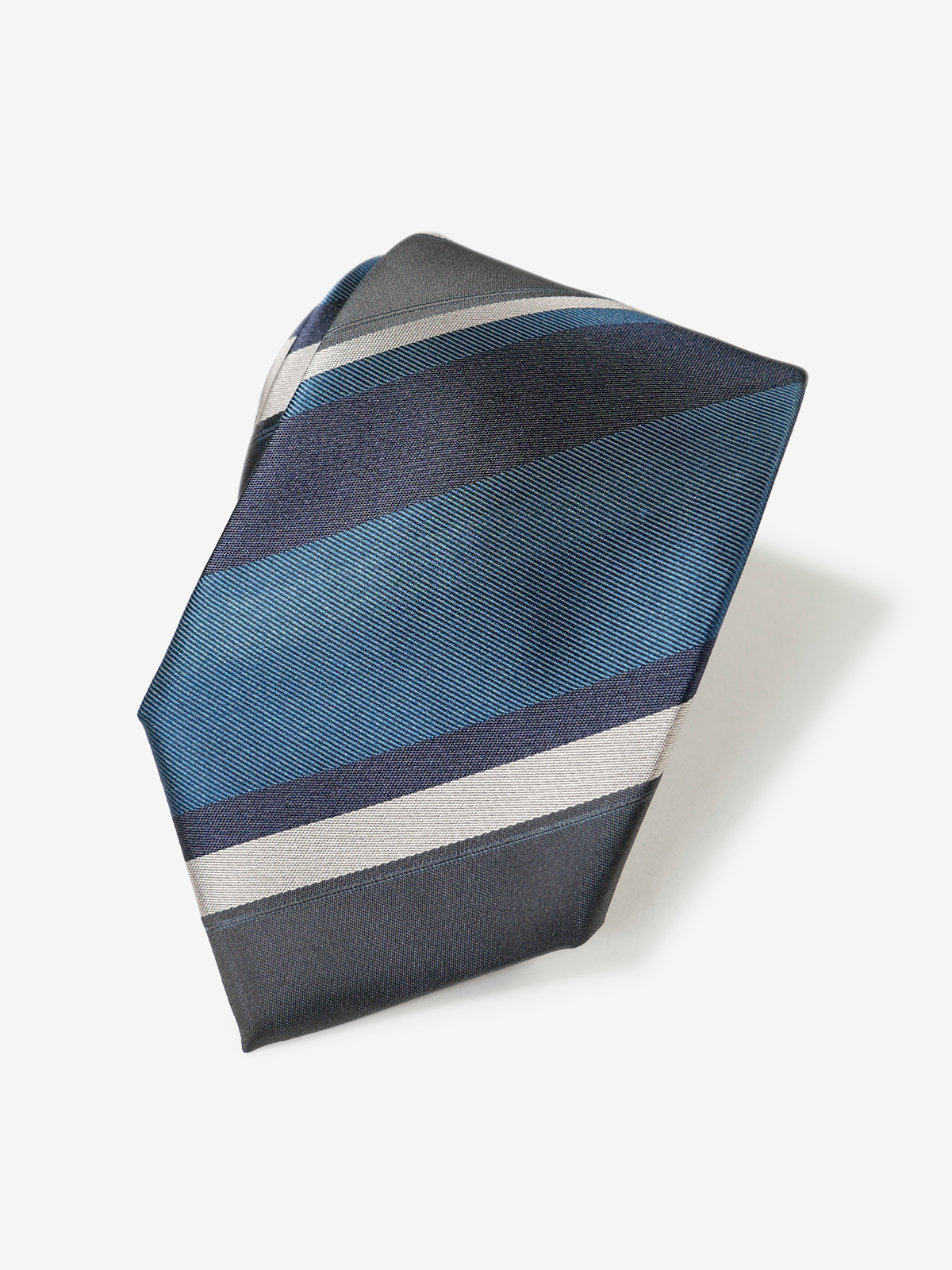 Classico Seta|Stripe Tie|ブルー