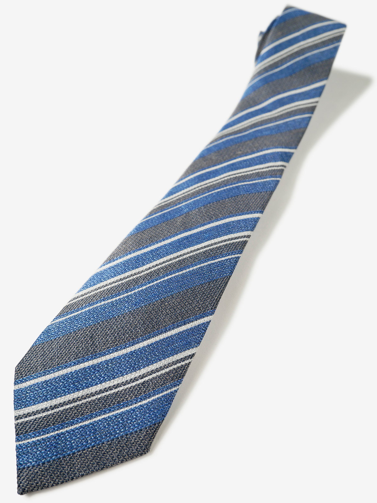 Classico Seta|Stripe Tie|グレー